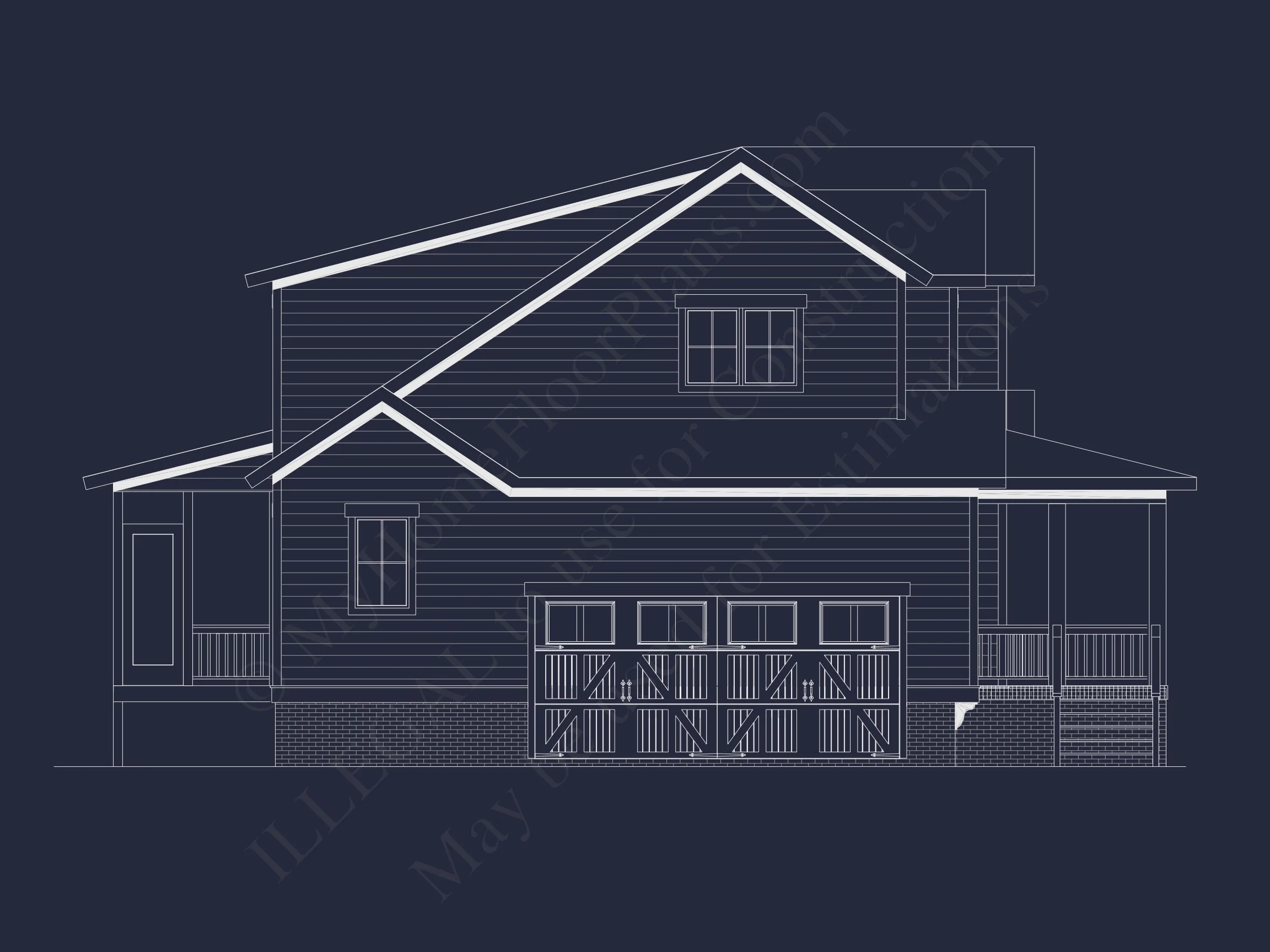 15-1490 HOUSE PLAN - Modern House Plan with 2 Floors, CAD Blueprint & 5 Bedrooms 38 Modern house Plan with 2 Floors, CAD Blueprint & 5 Bedrooms