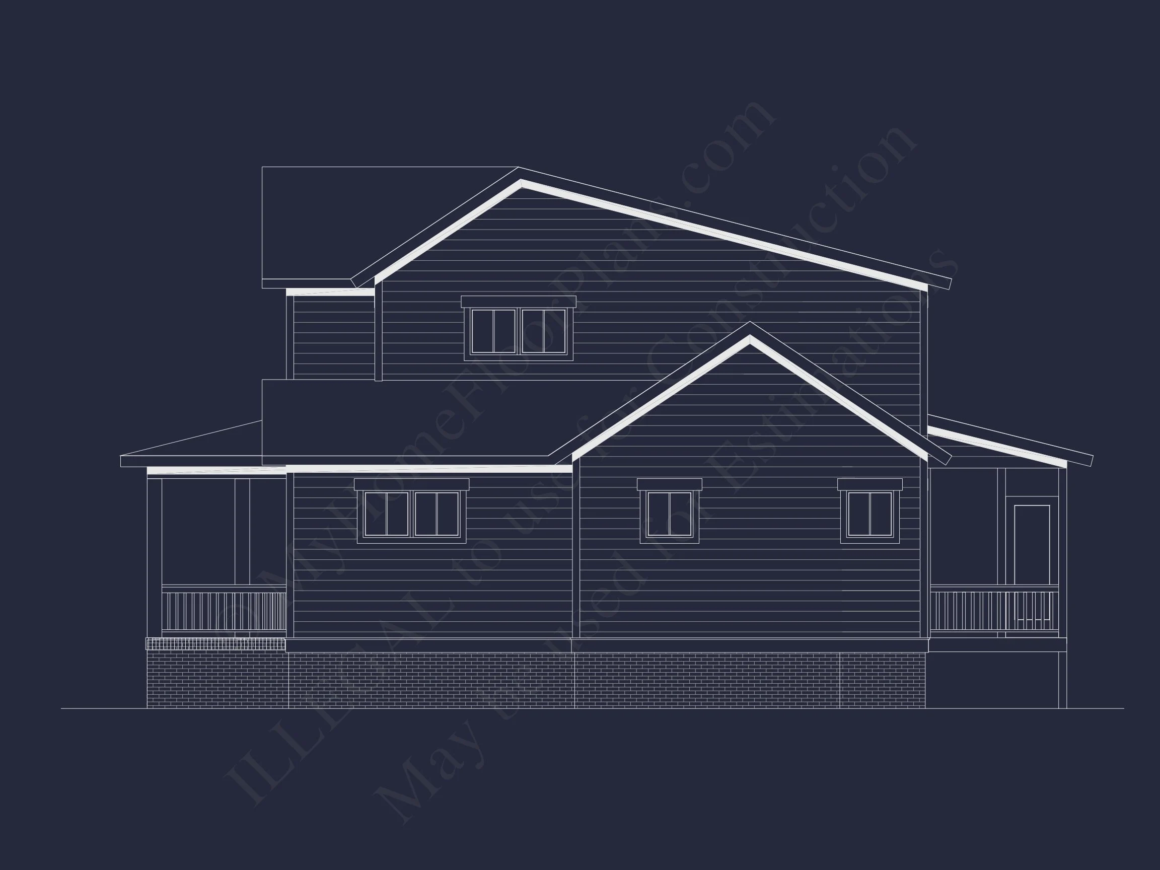 15-1490 HOUSE PLAN - Modern House Plan with 2 Floors, CAD Blueprint & 5 Bedrooms 39 Modern house Plan with 2 Floors, CAD Blueprint & 5 Bedrooms
