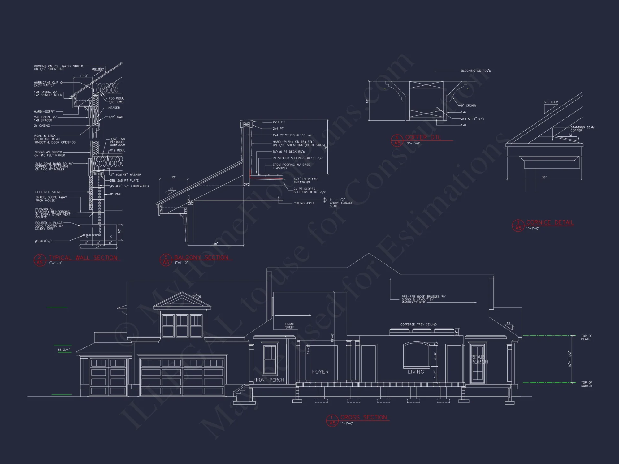 A Modern 1-Story house Plan with Detailed Designs & CAD