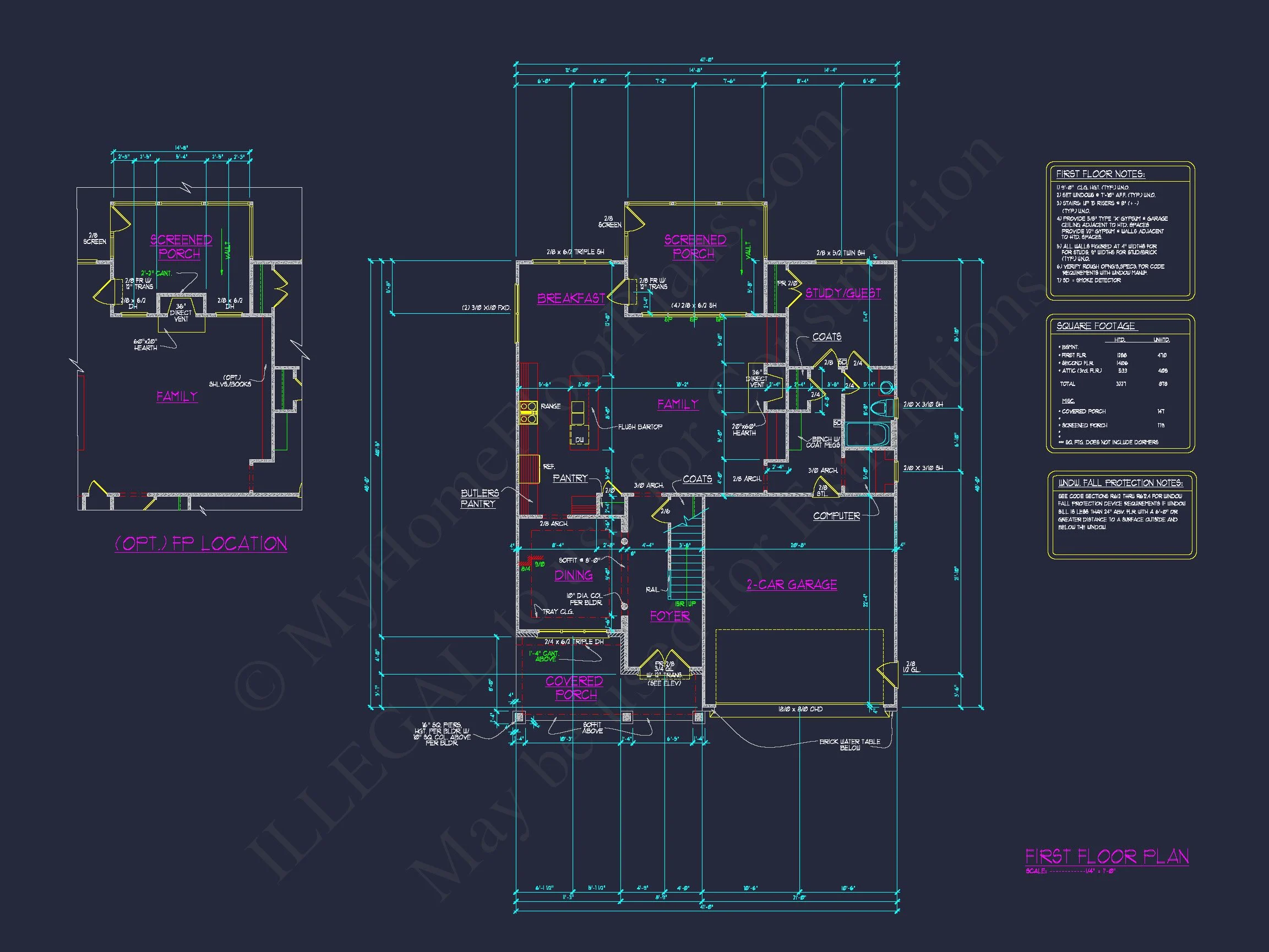 Functional 5-Bedroom CAD house Plan With Bonus Features