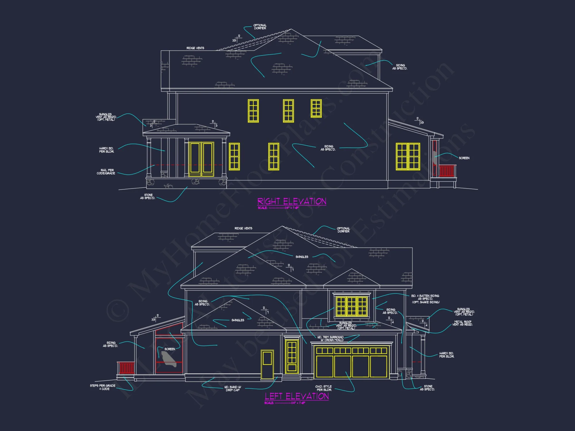 Spacious Craftsman house Plan with 3 Floors and 5 Bedrooms