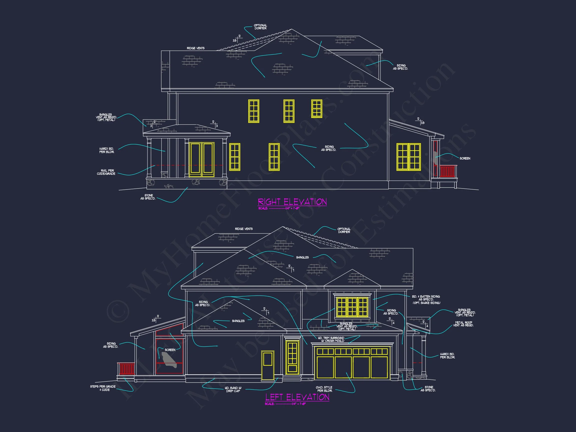 12-2629 HOUSE PLAN - Spacious Craftsman House Plan with 3 Floors and 5 Bedrooms 53 Spacious Craftsman house Plan with 3 Floors and 5 Bedrooms