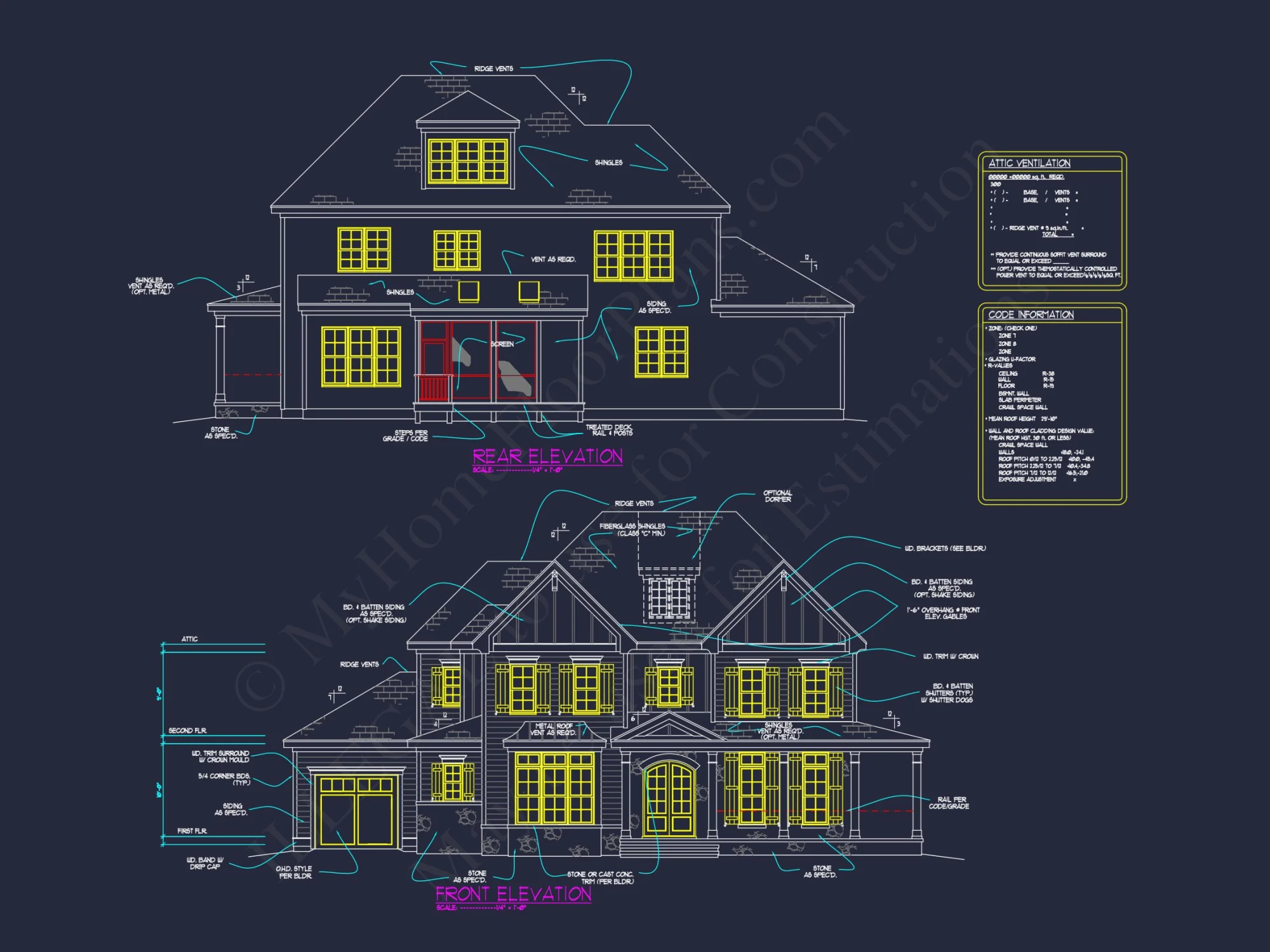 Spacious Craftsman house Plan with 3 Floors and 5 Bedrooms