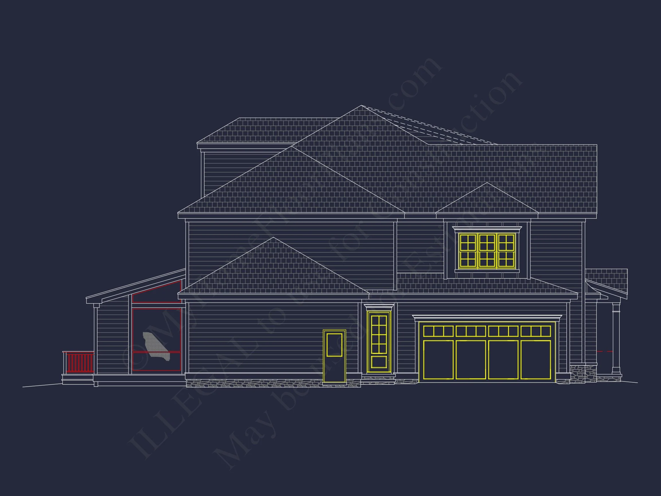 12-2629 HOUSE PLAN - Spacious Craftsman House Plan with 3 Floors and 5 Bedrooms 48 Spacious Craftsman house Plan with 3 Floors and 5 Bedrooms