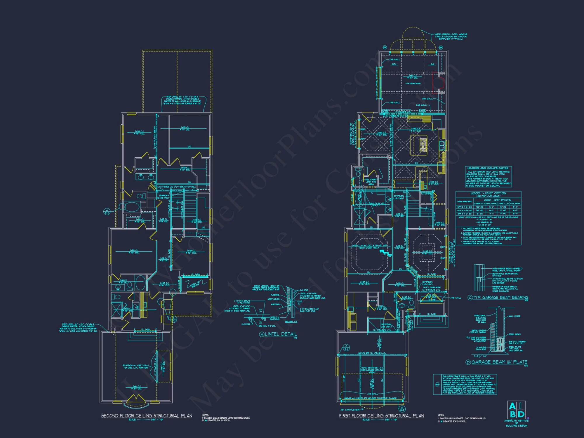 Modern 2-Story house Plan with CAD Blueprint and Unique Designs