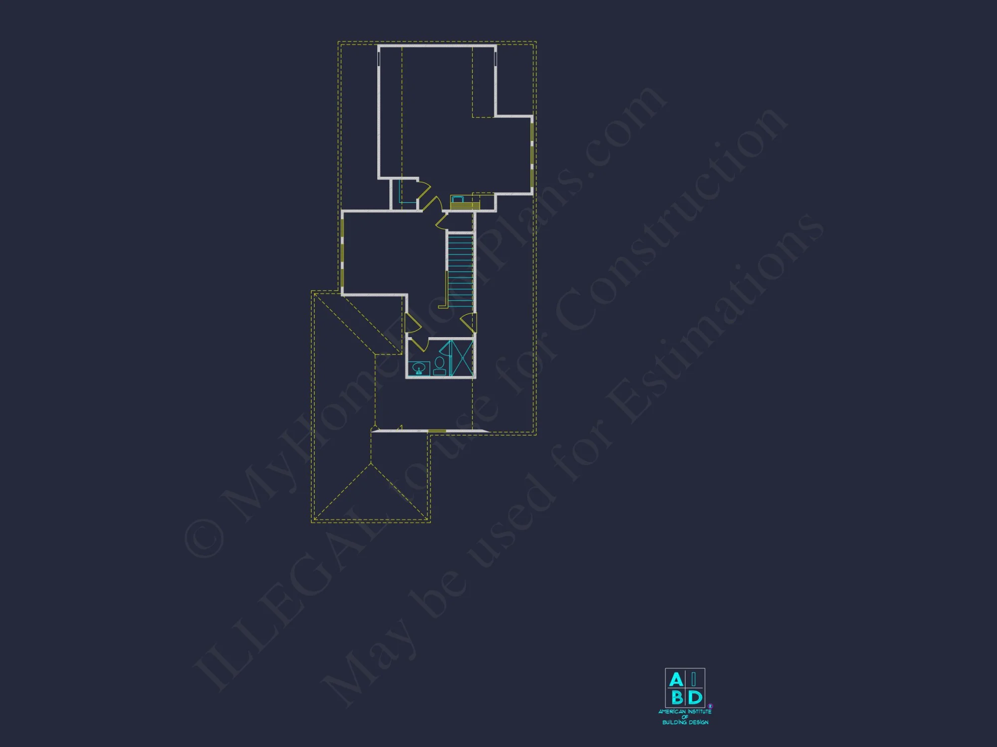 Modern 2-Story house Plan with CAD Blueprint and Unique Designs