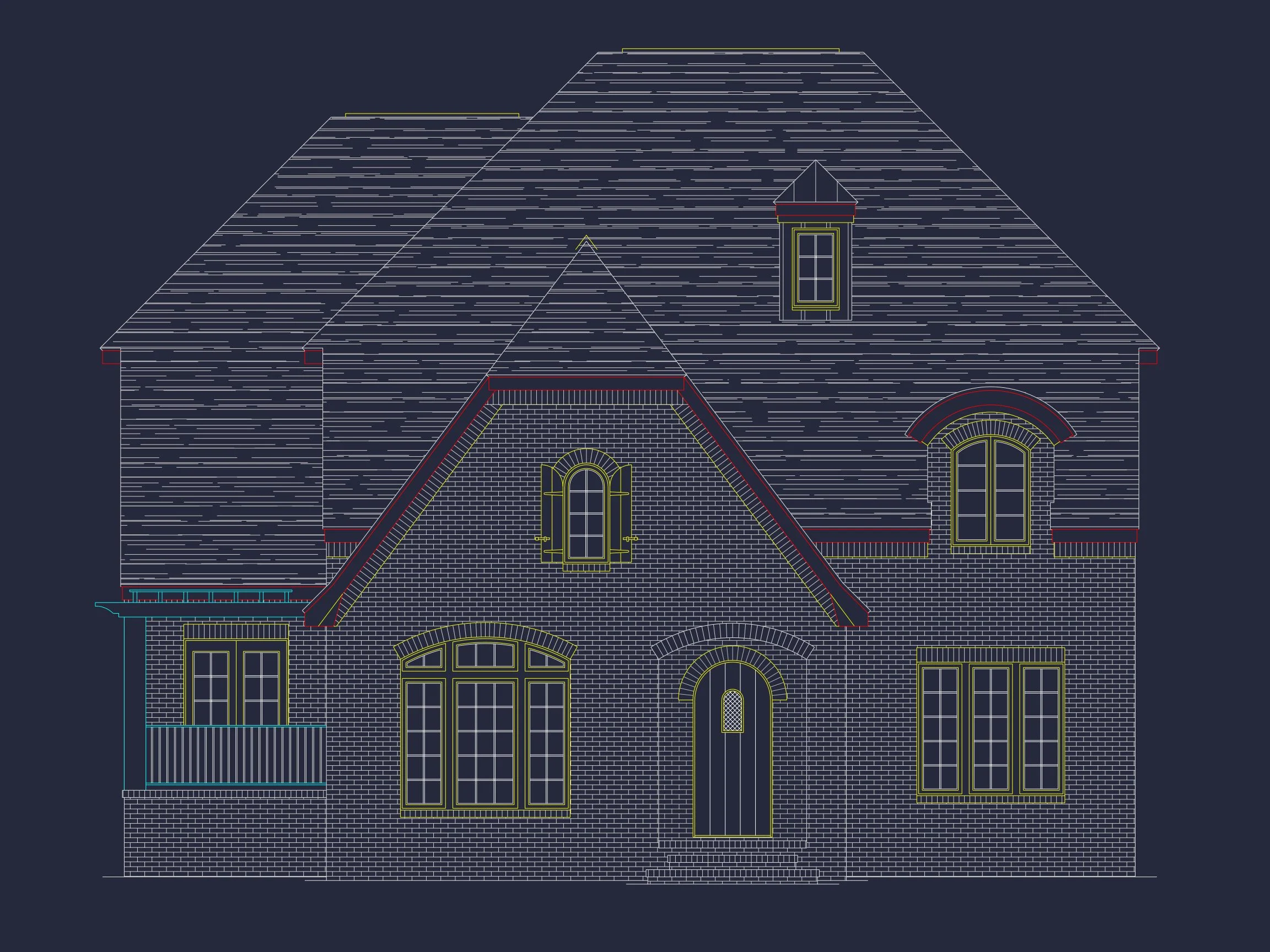 8-1160 HOUSE PLAN - French Country Luxury House Plan – 5 Beds, 3 Stories 26 Luxury 3-Story house Plan with 5 Beds, 5.5 Baths & Pool