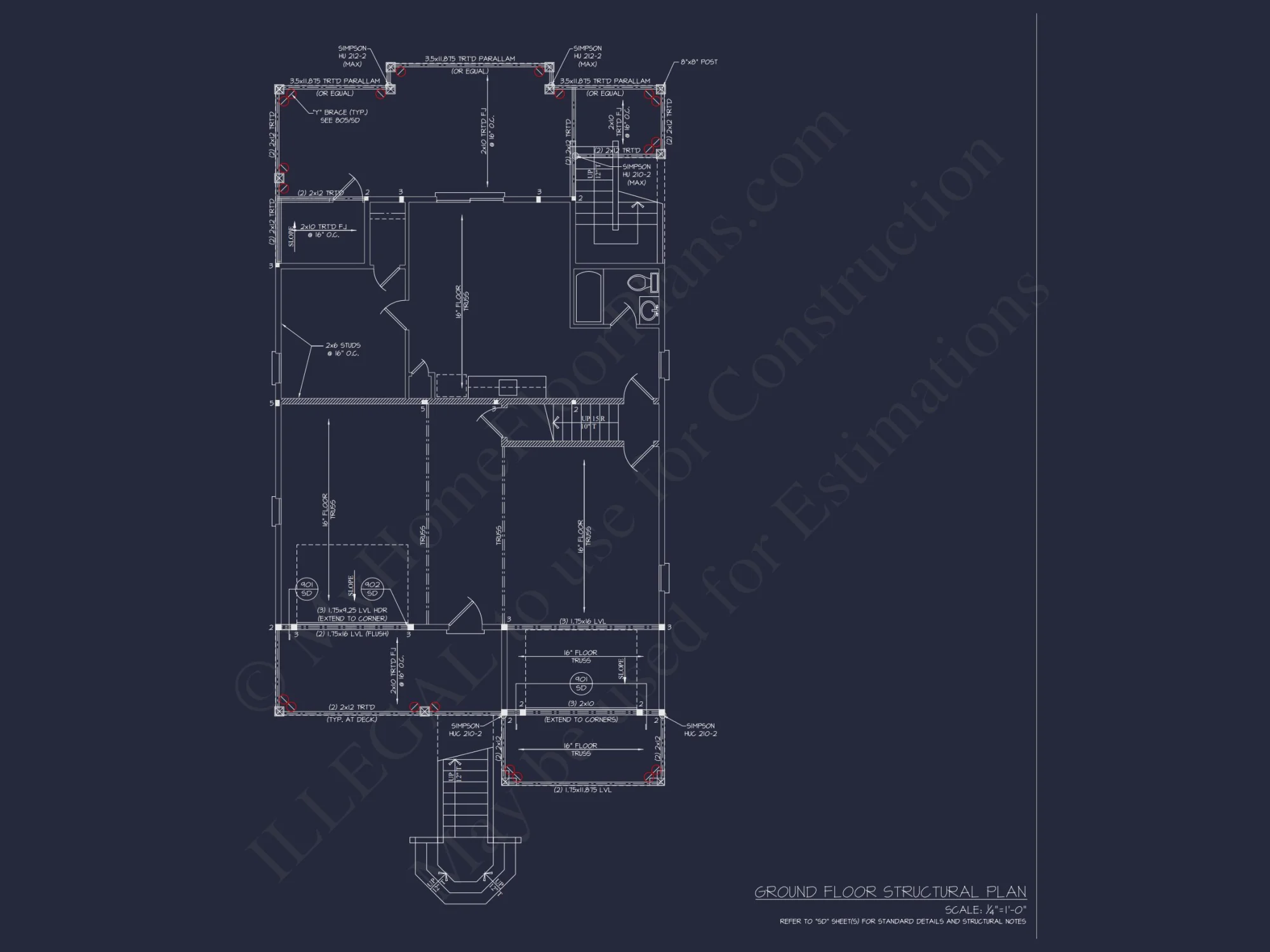 Modern Coastal house Plan with Spacious Layout and Detailed CAD Designs