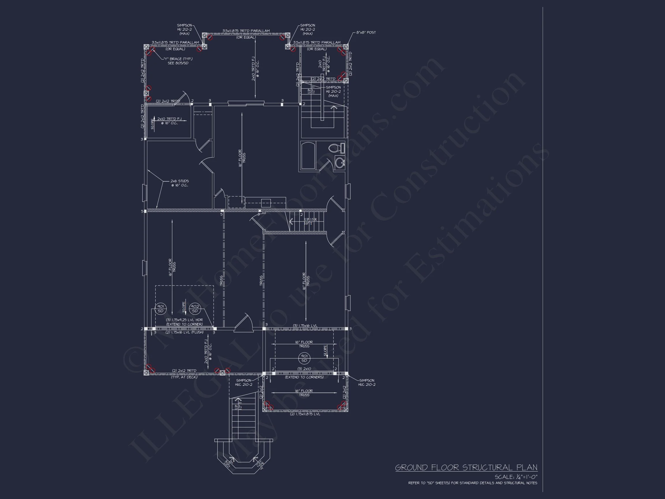 Modern Coastal house Plan with Spacious Layout and Detailed CAD Designs