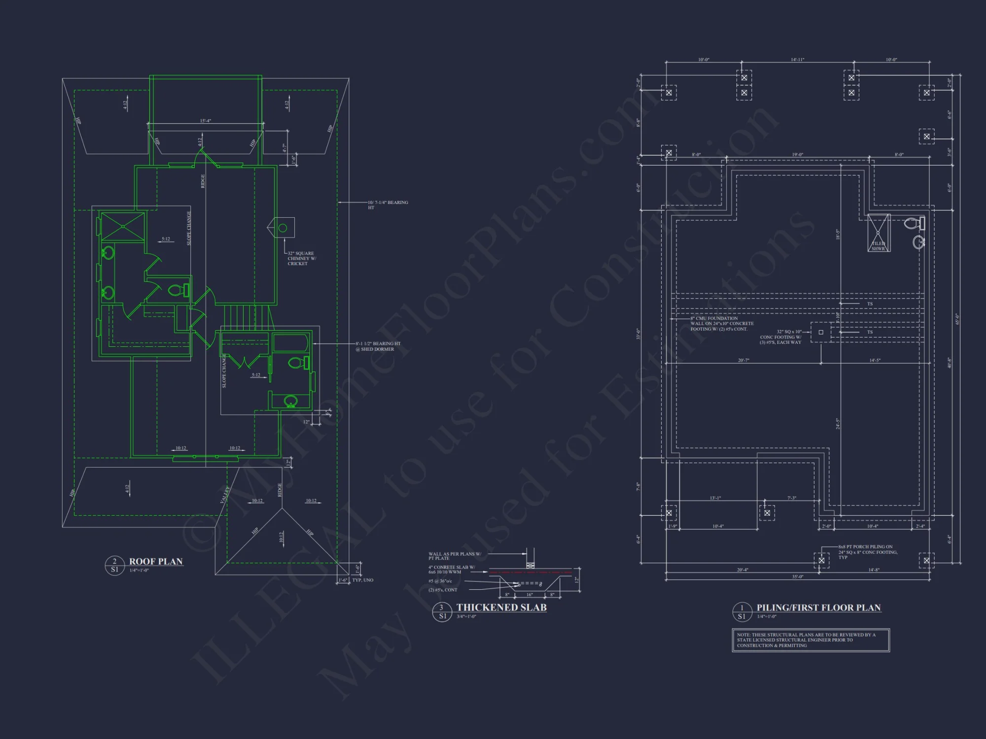 Modern Coastal house Plan with Spacious Layout and Detailed CAD Designs