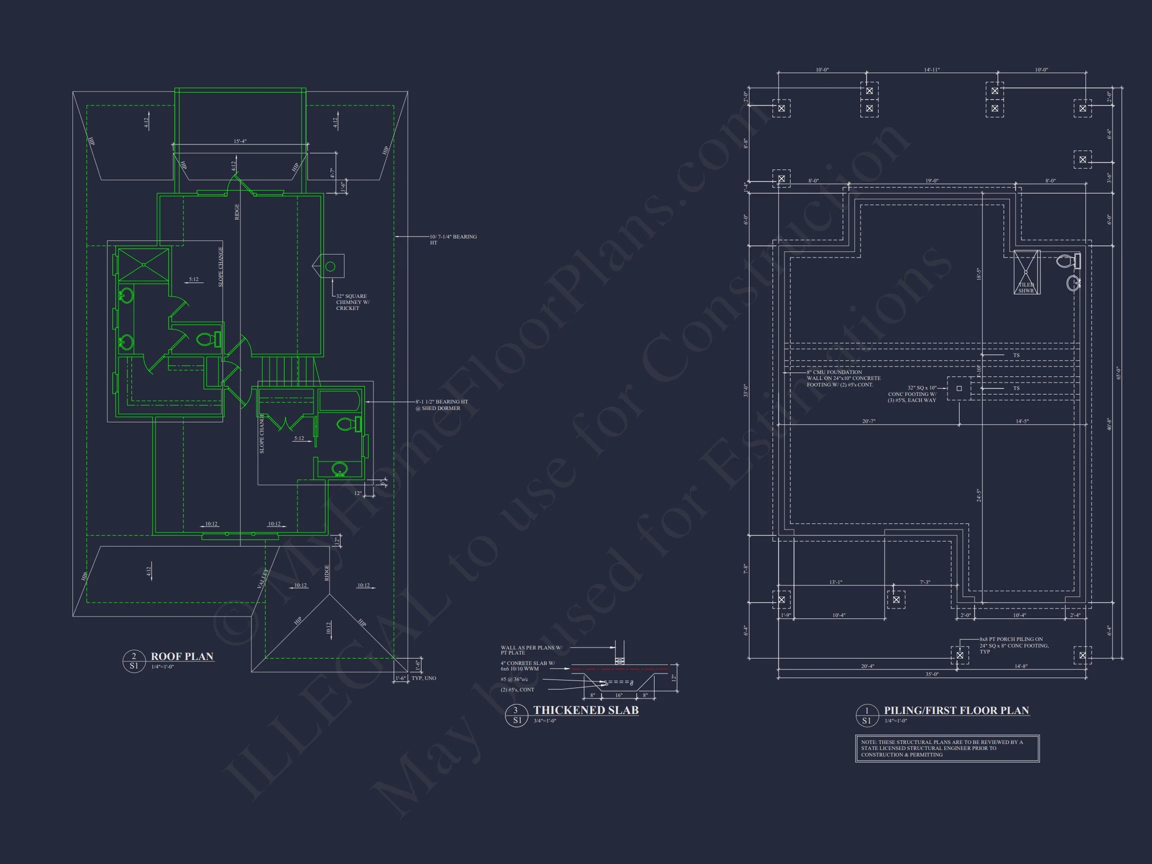 Modern Coastal house Plan with Spacious Layout and Detailed CAD Designs
