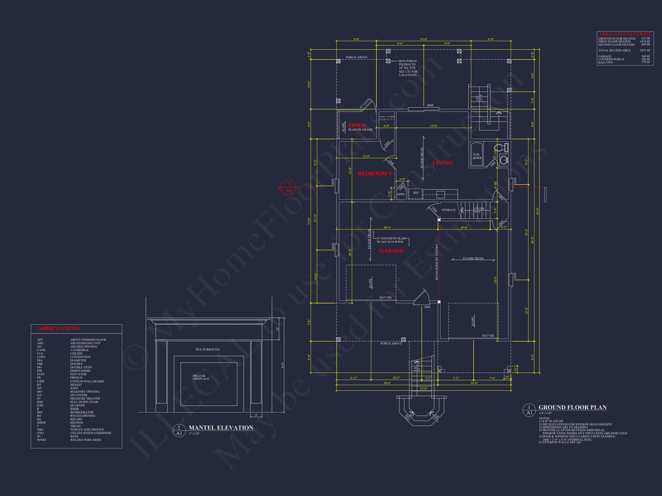 Modern Coastal house Plan with Spacious Layout and Detailed CAD Designs