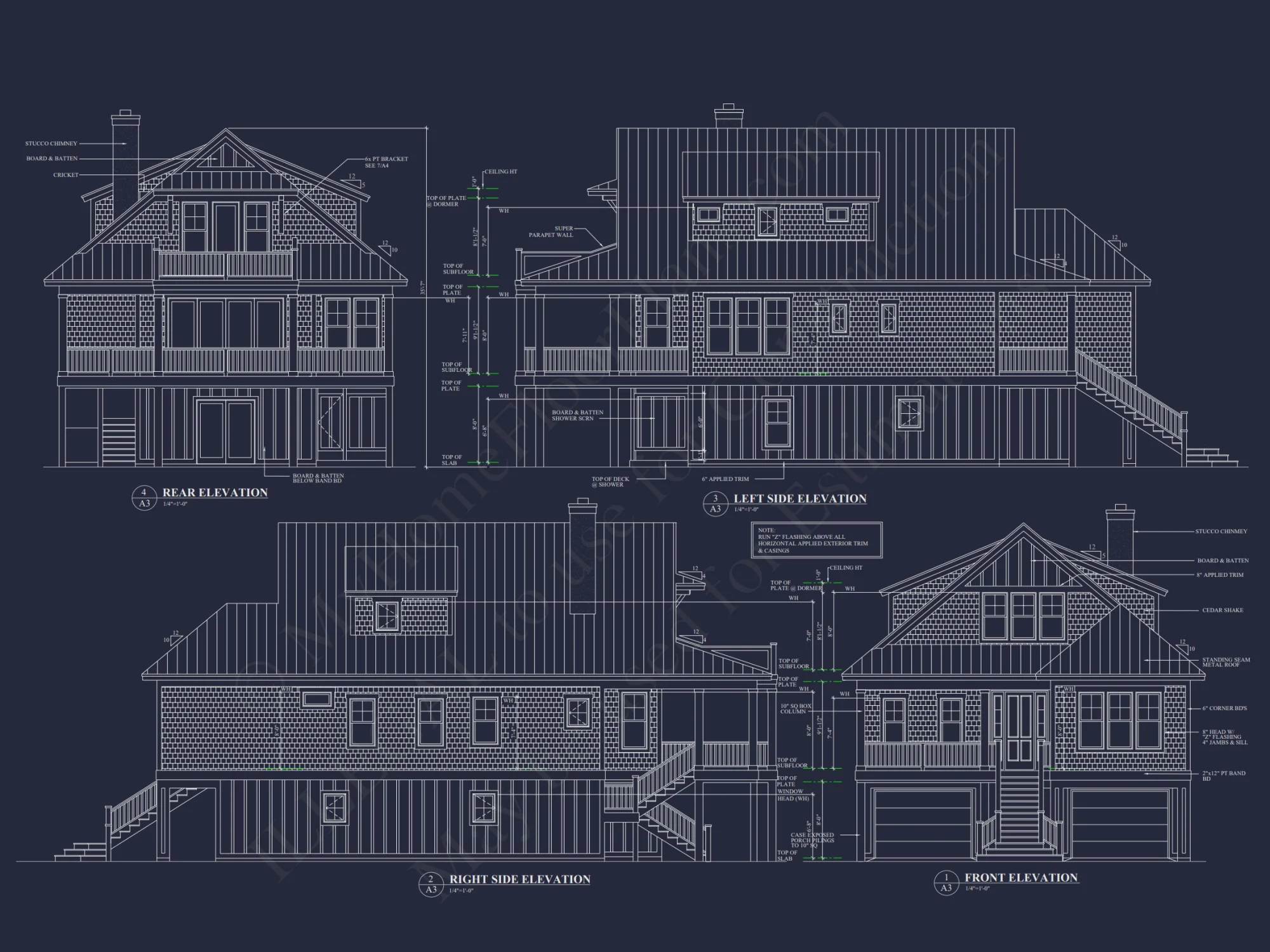 Modern Coastal house Plan with Spacious Layout and Detailed CAD Designs