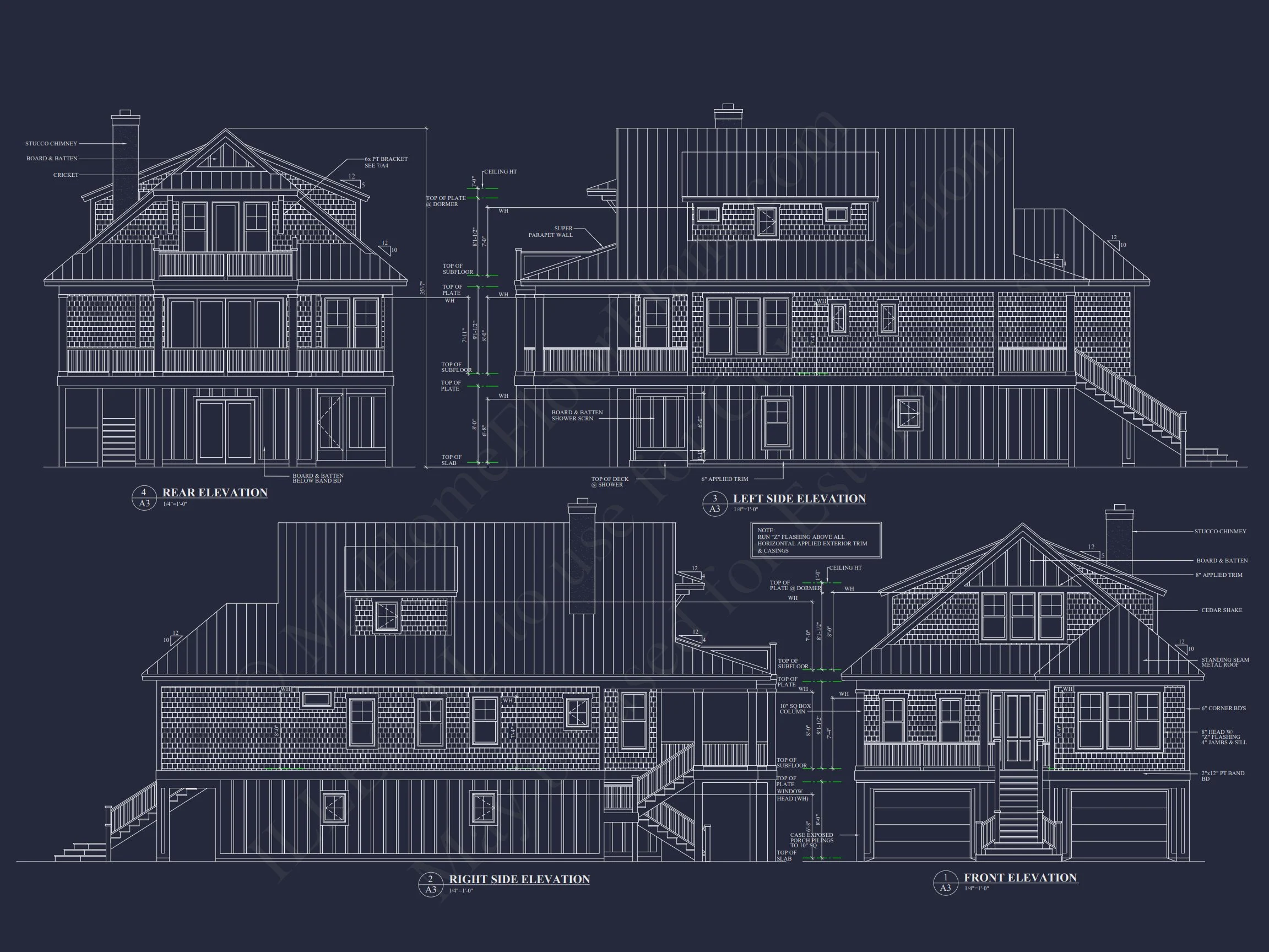 Modern Coastal house Plan with Spacious Layout and Detailed CAD Designs
