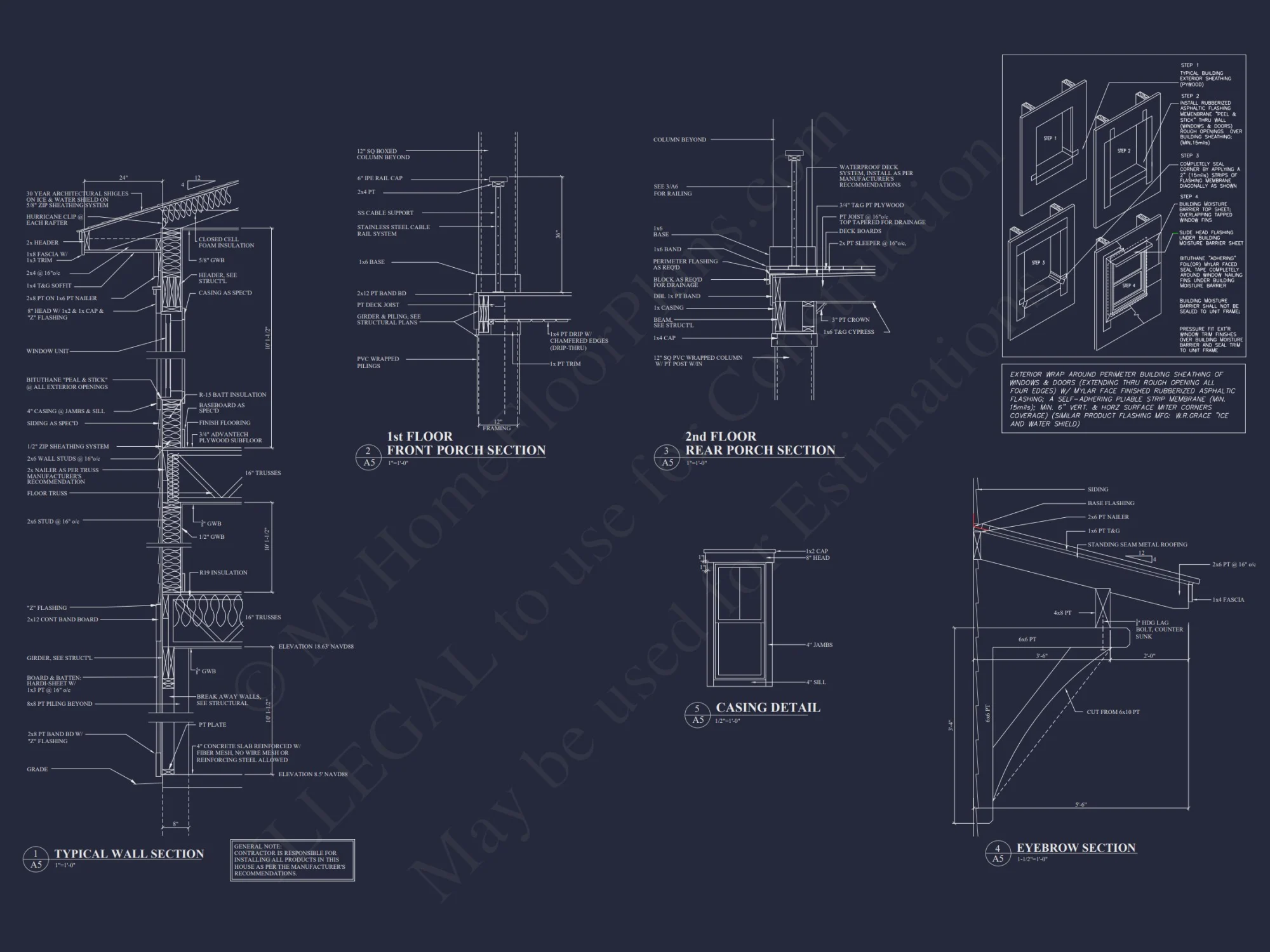 Modern house Plan with CAD Designs, 3 Floors, and Open Spaces