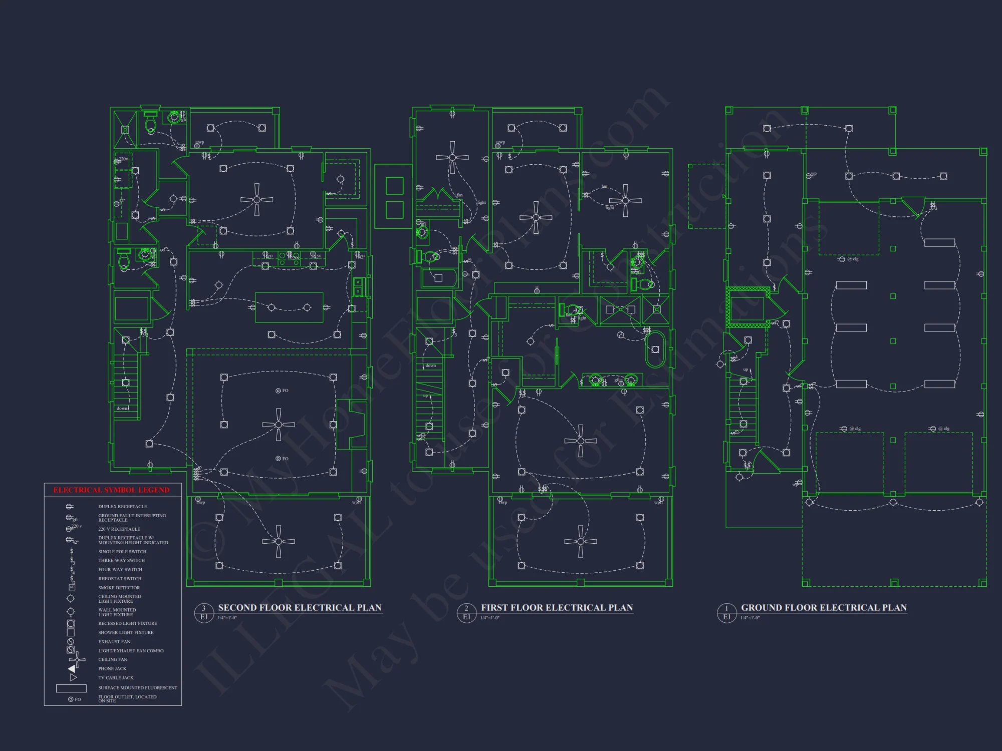 Modern house Plan with CAD Designs, 3 Floors, and Open Spaces