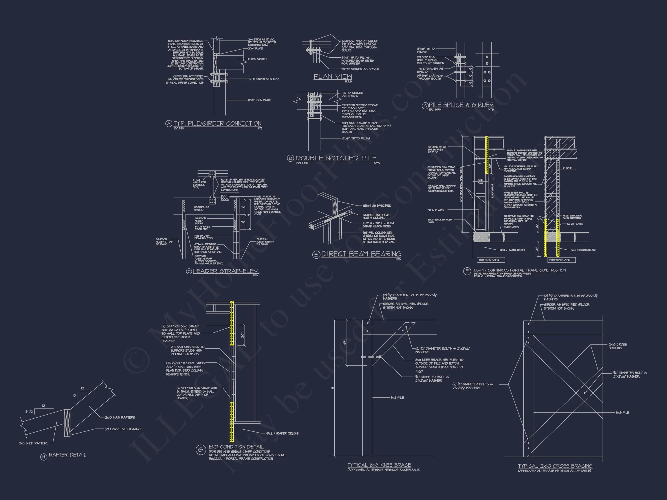 18-1323 HOUSE PLAN - Custom Southern House Plan with Floor Plans and CAD Designs 57 Custom Southern house Plan with Floor Plans and CAD Designs