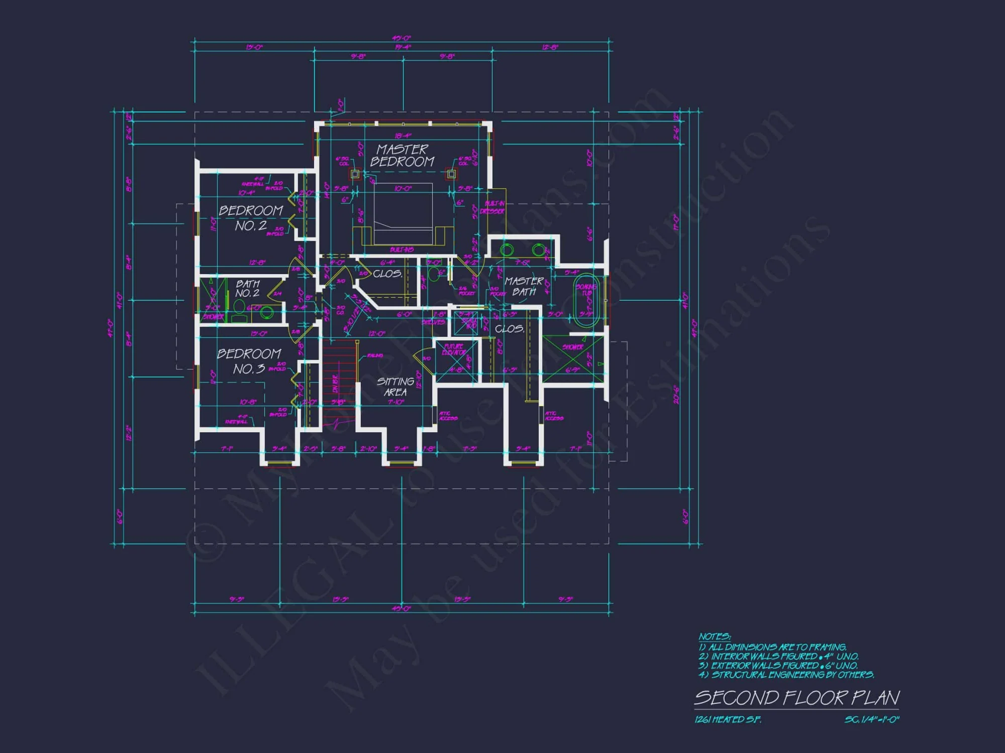 Custom Southern house Plan with Floor Plans and CAD Designs