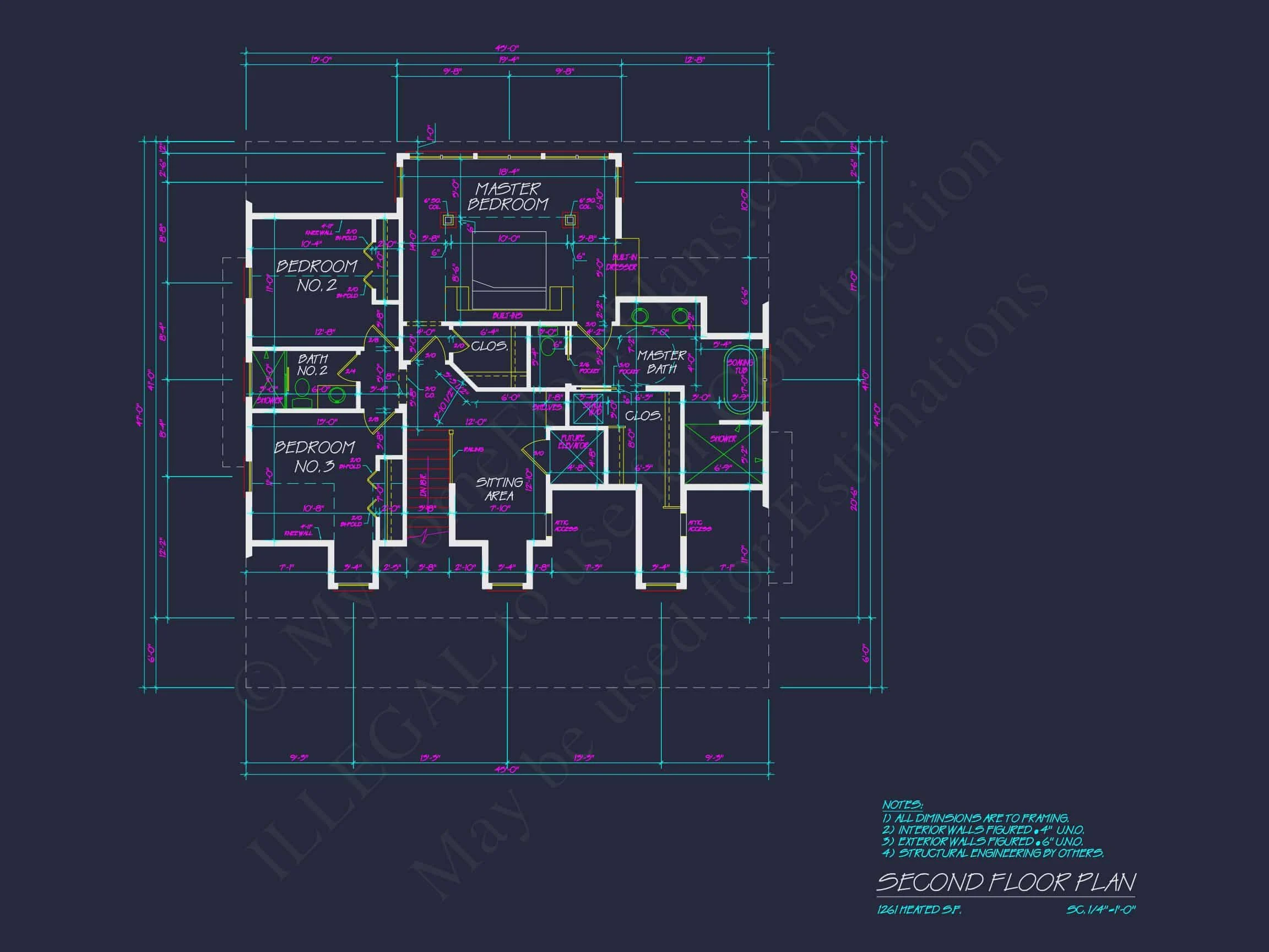 18-1323 HOUSE PLAN - Custom Southern House Plan with Floor Plans and CAD Designs 51 Custom Southern house Plan with Floor Plans and CAD Designs