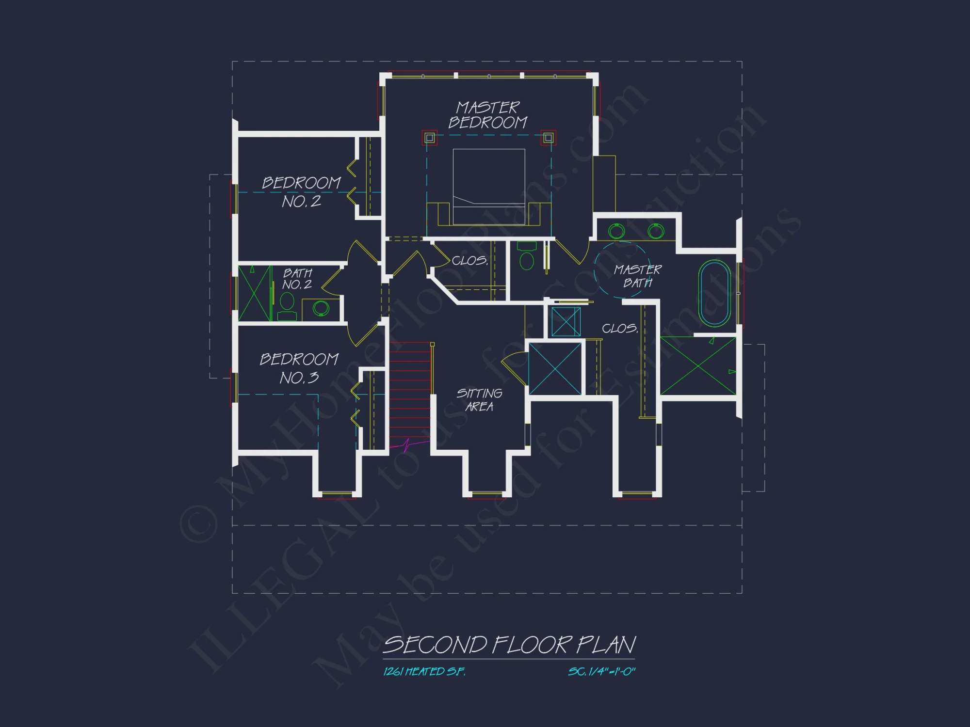 Custom Southern house Plan with Floor Plans and CAD Designs