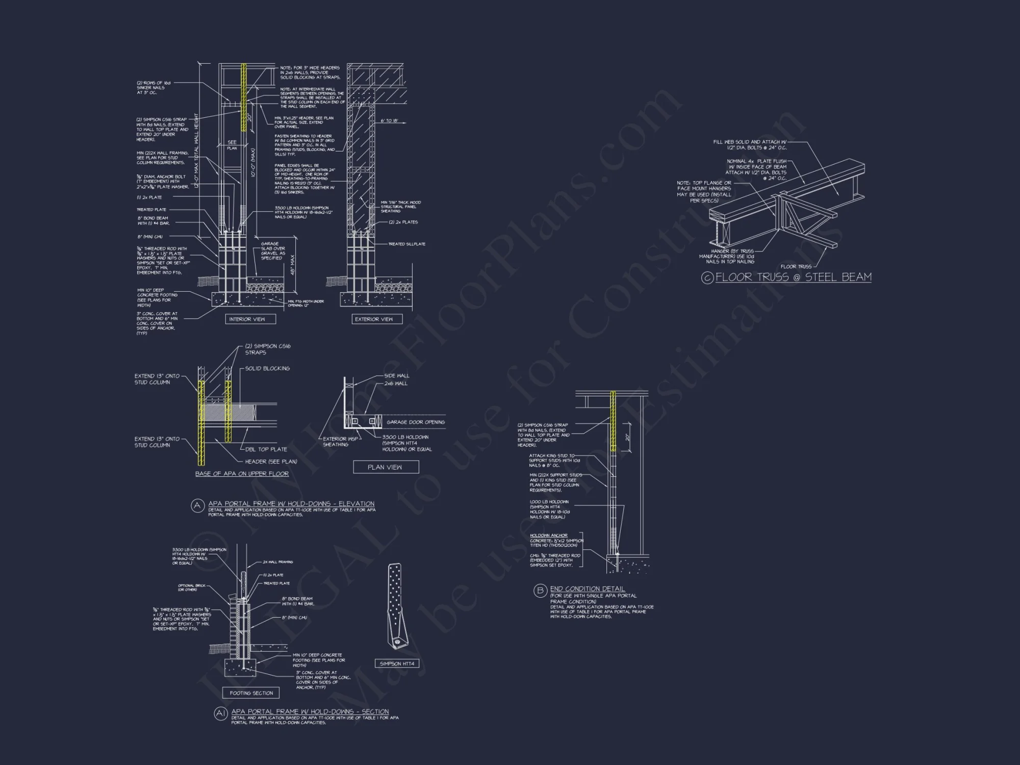 Elegant 5-Bedroom house Floor Plan with 2 Stories and Garage