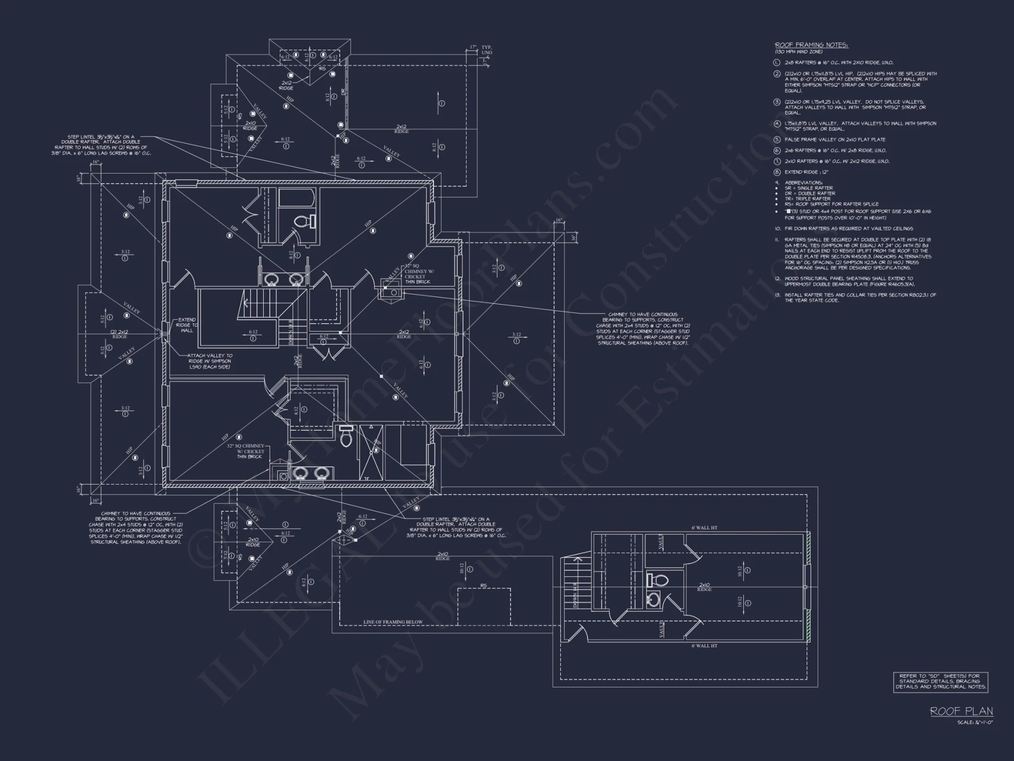 Elegant 5-Bedroom house Floor Plan with 2 Stories and Garage