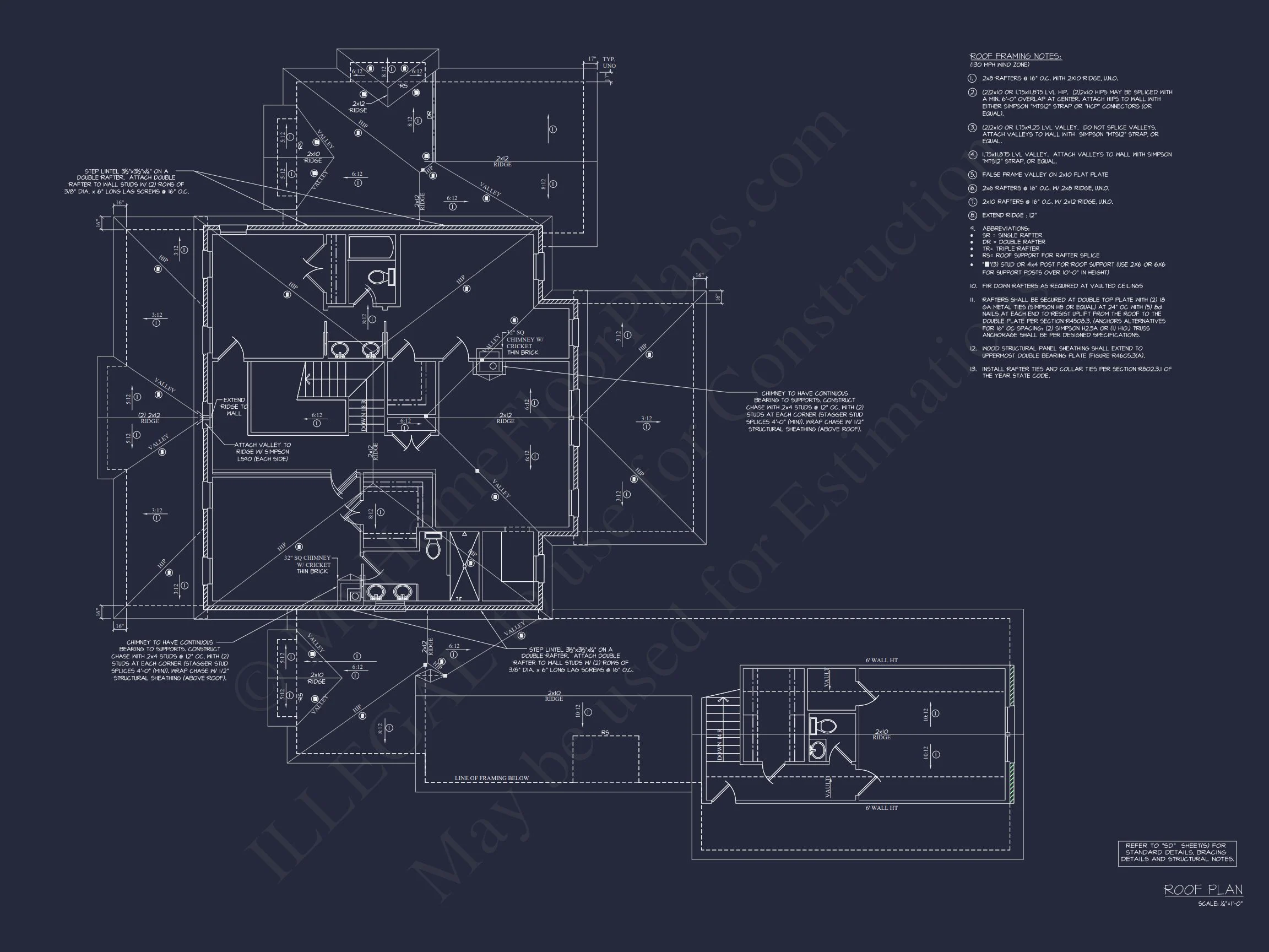 Elegant 5-Bedroom house Floor Plan with 2 Stories and Garage