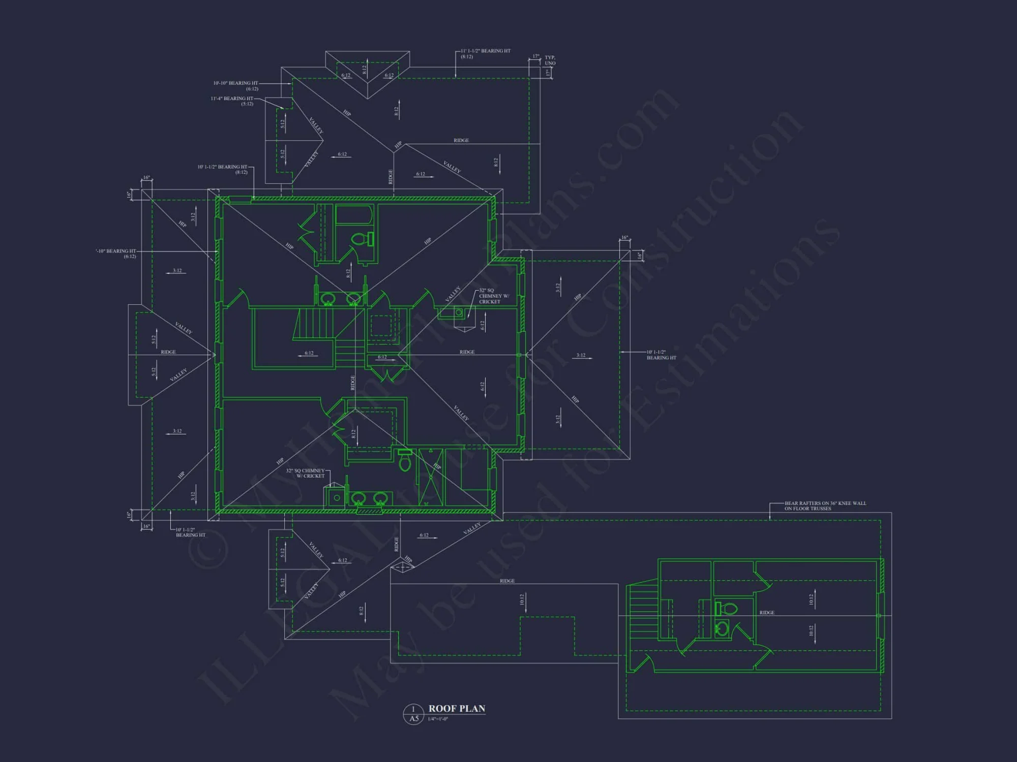 Elegant 5-Bedroom house Floor Plan with 2 Stories and Garage