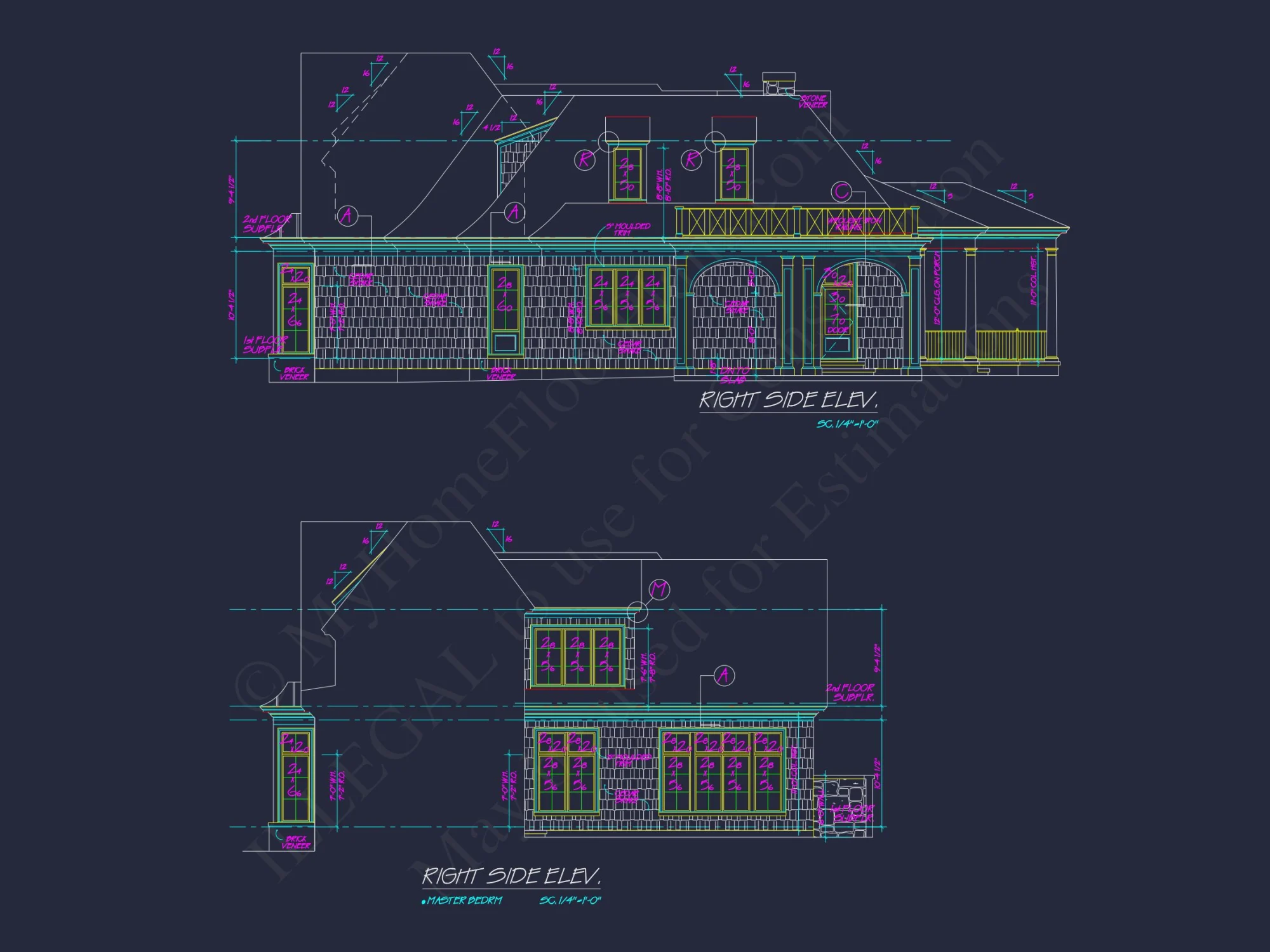 Luxury house Plan with CAD Designs & French Country Charm