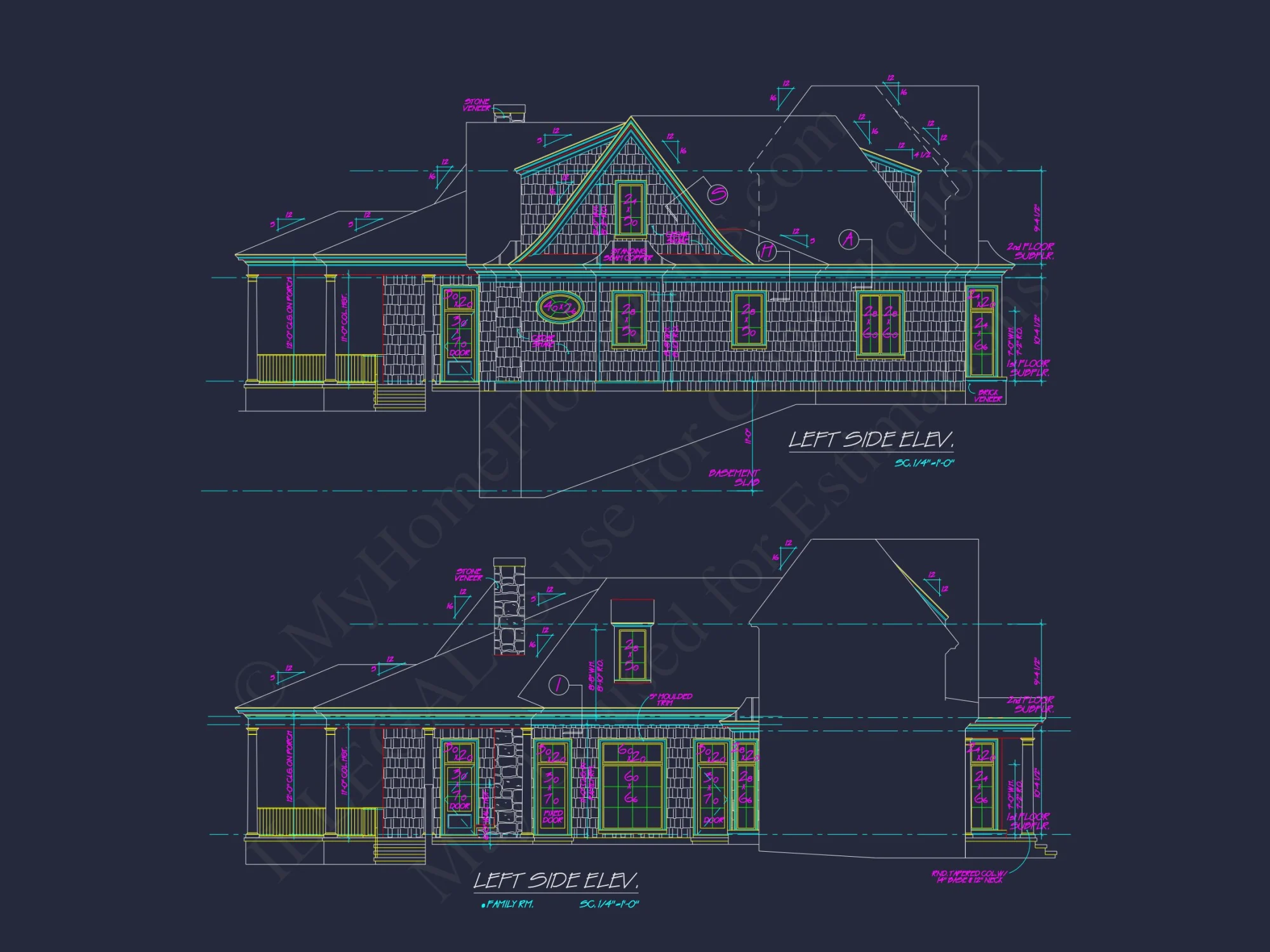 Luxury house Plan with CAD Designs & French Country Charm