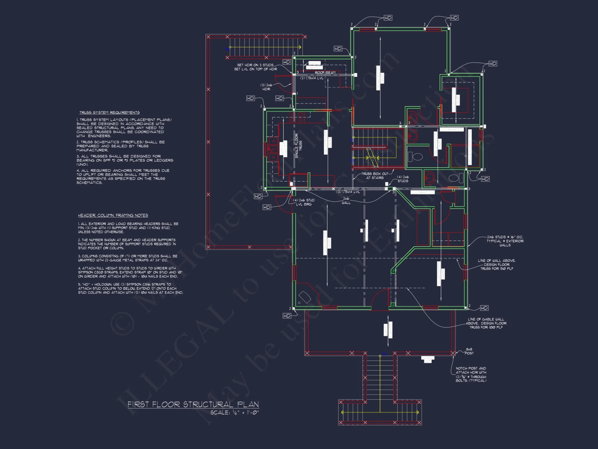 Stunning house Plan with CAD Designs & Architectural Blueprints