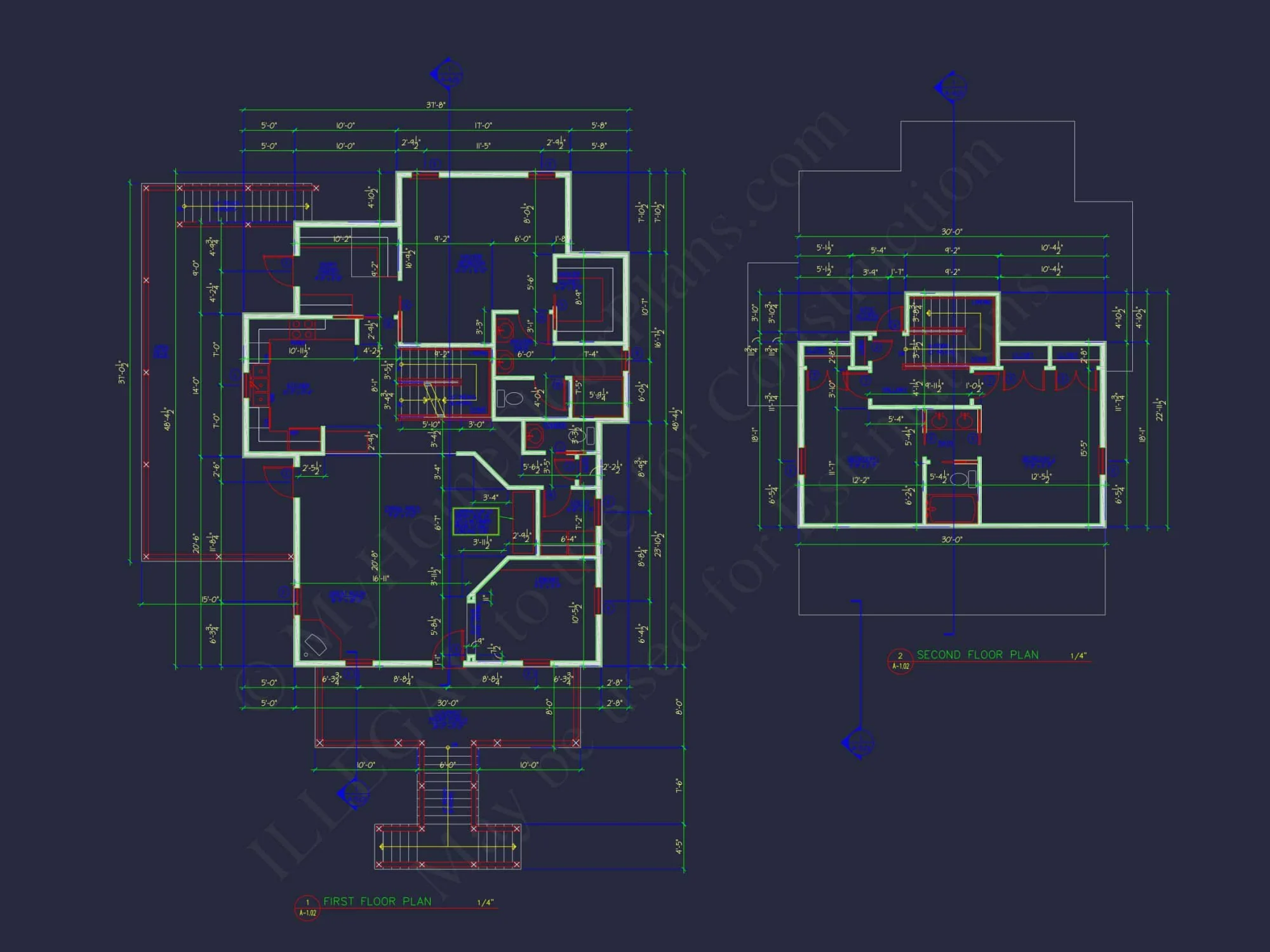Stunning house Plan with CAD Designs & Architectural Blueprints