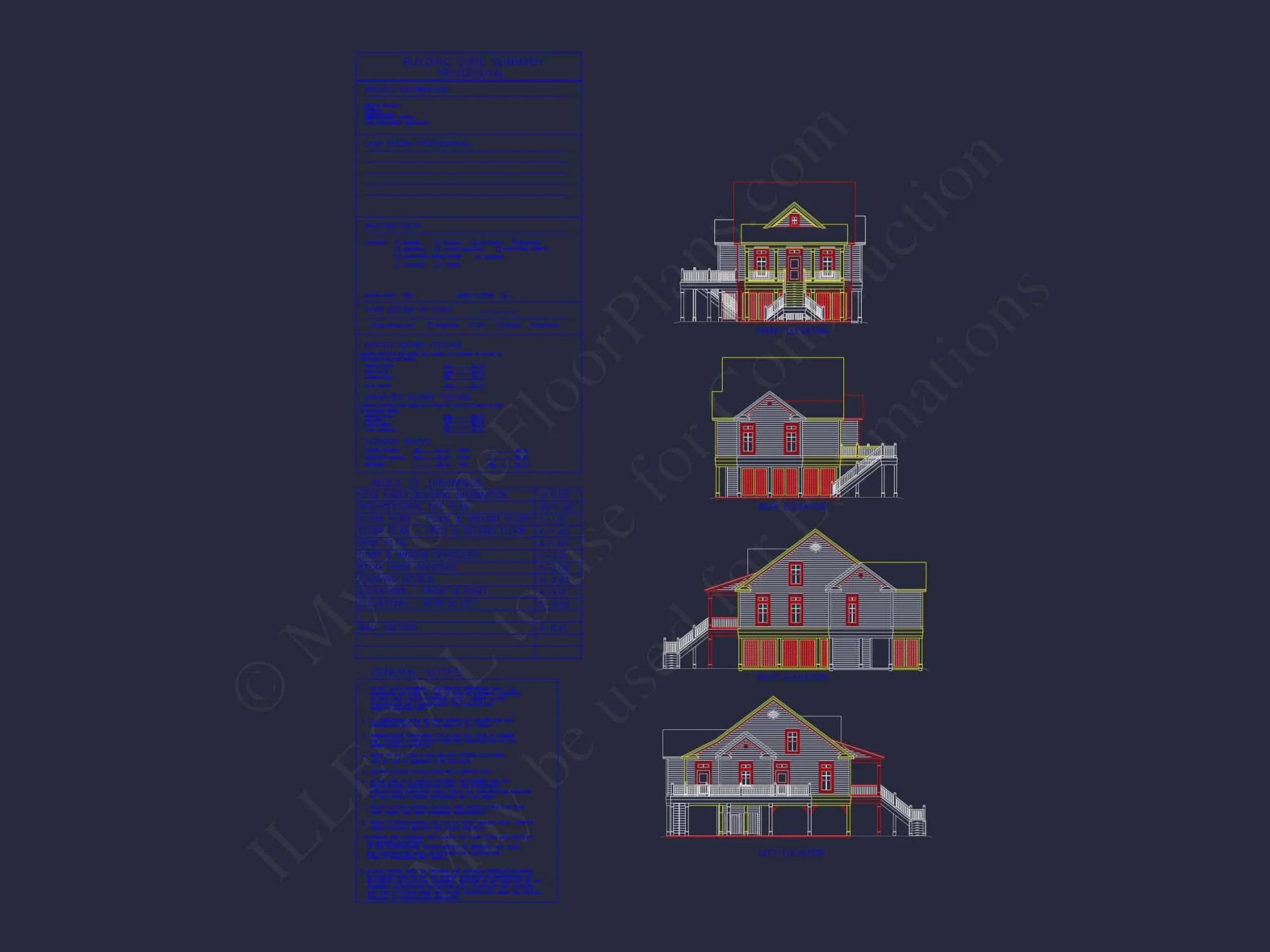 Stunning house Plan with CAD Designs & Architectural Blueprints