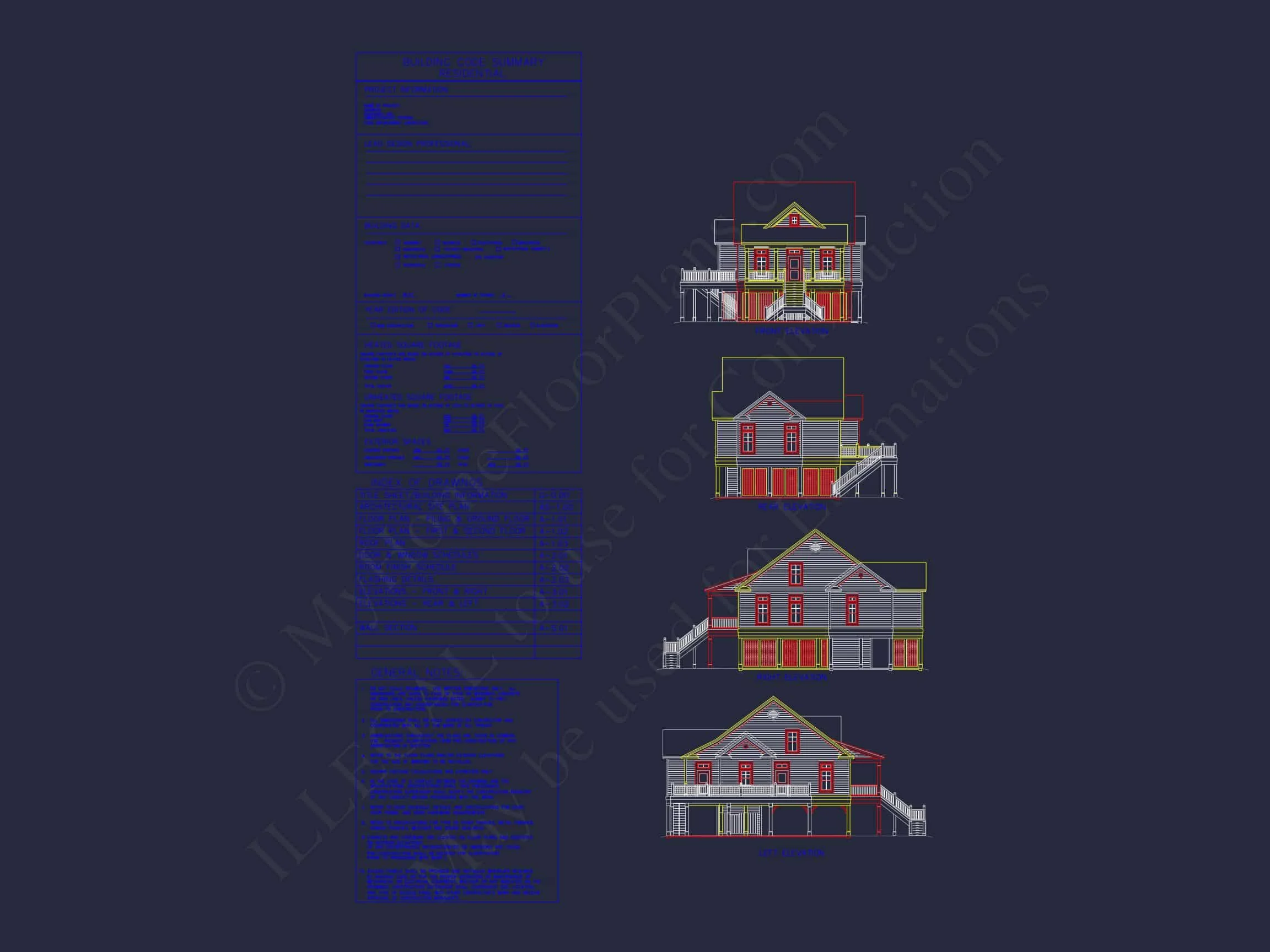 Stunning house Plan with CAD Designs & Architectural Blueprints