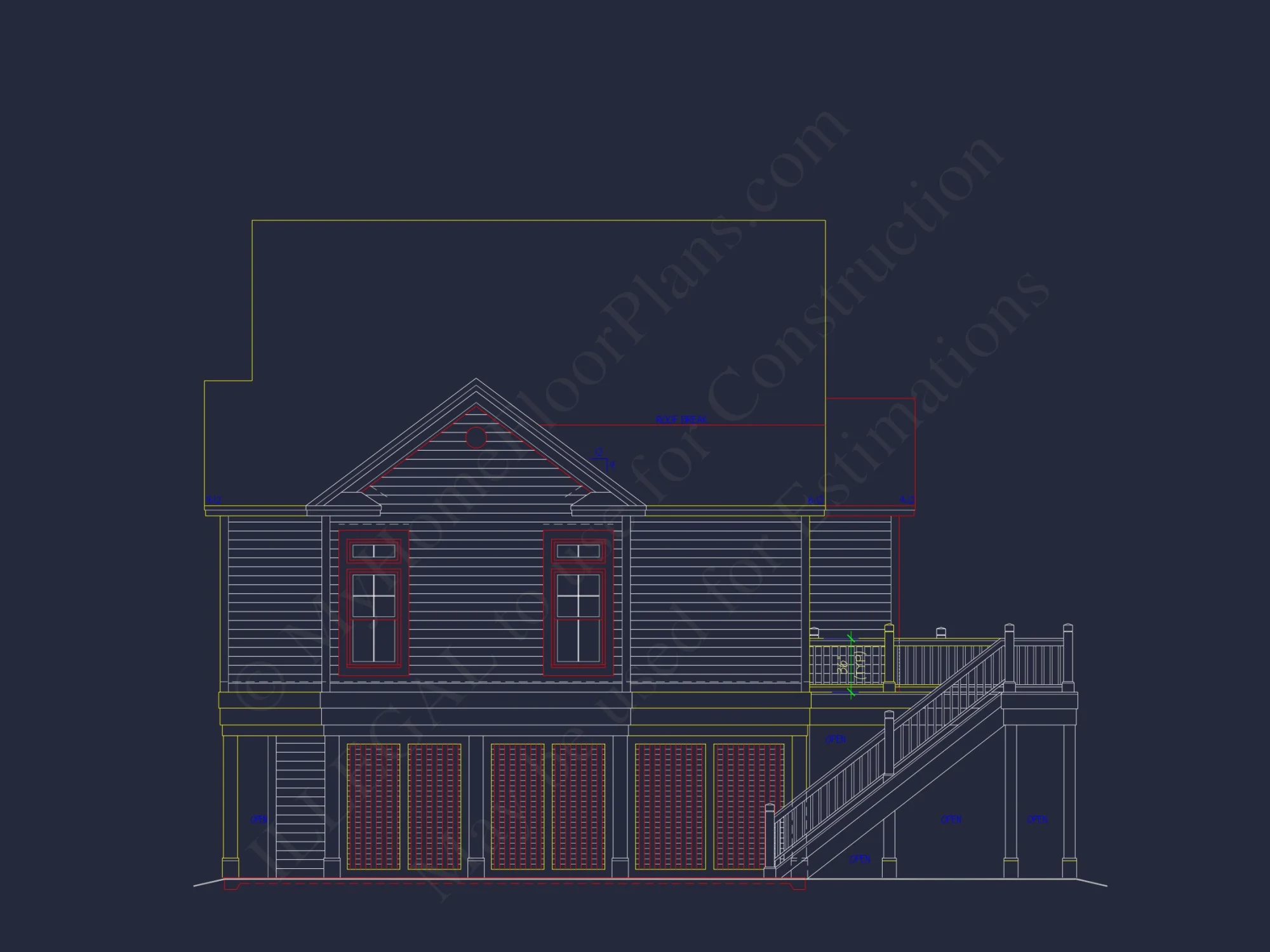 Stunning house Plan with CAD Designs & Architectural Blueprints