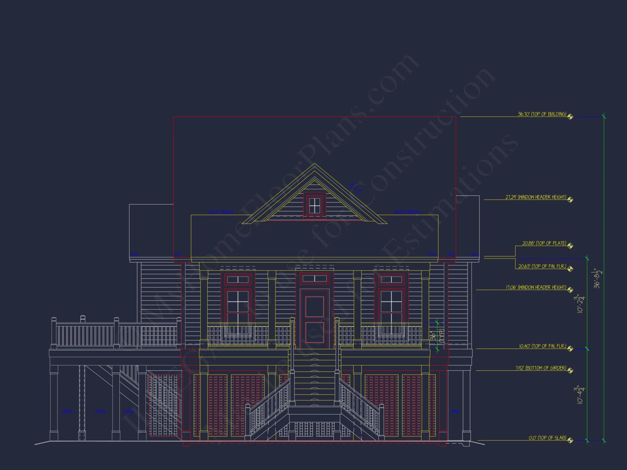 Stunning house Plan with CAD Designs & Architectural Blueprints