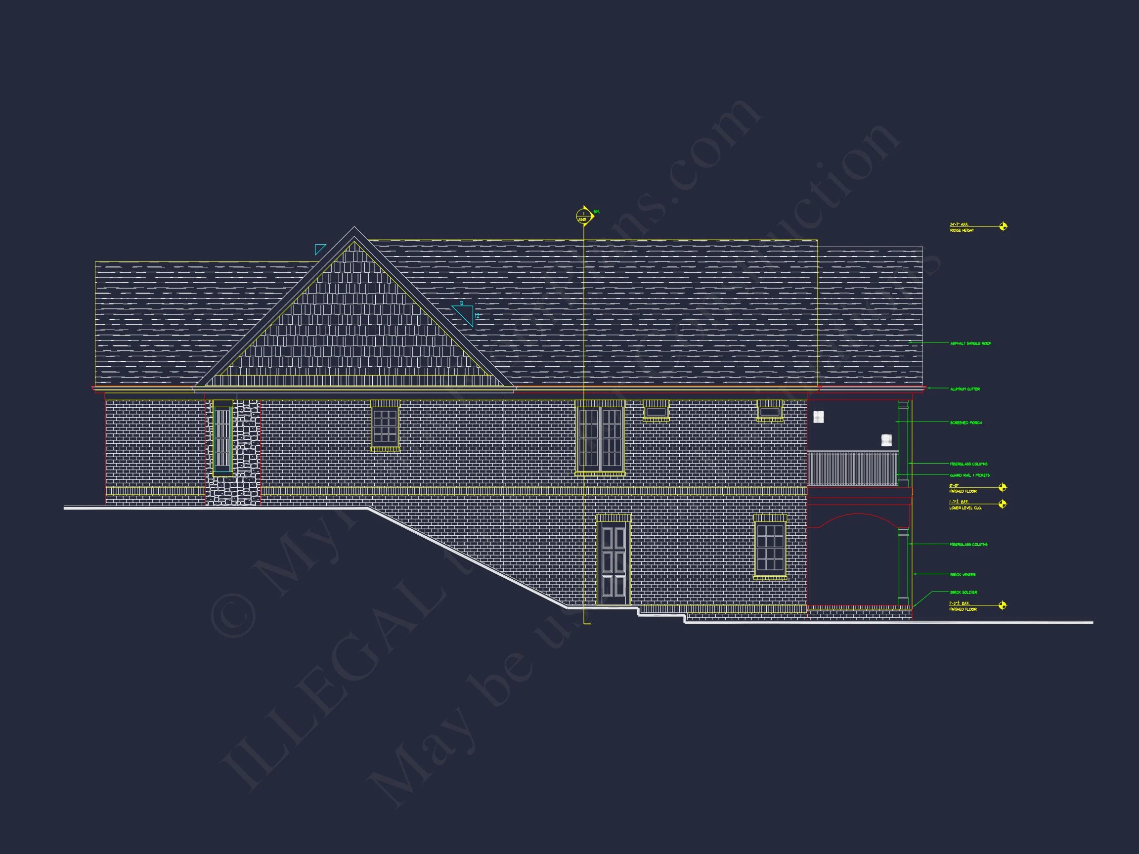 13-1814 HOUSE PLAN - Stunning House Plan with Blueprint, CAD Designs & Features 3 Stunning house Plan with Blueprint, CAD Designs & Features