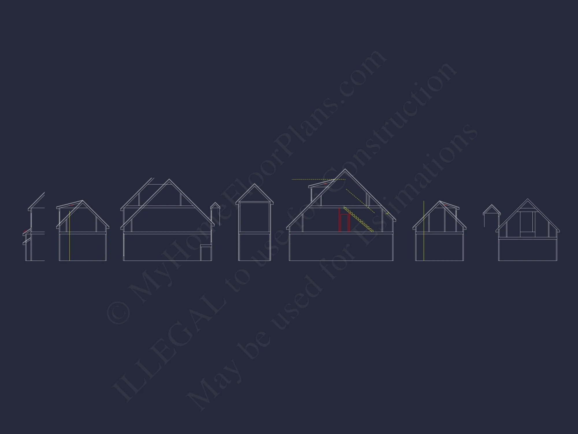 Elegant 5-Bedroom house Floor Plan with Modern Architectural Designs