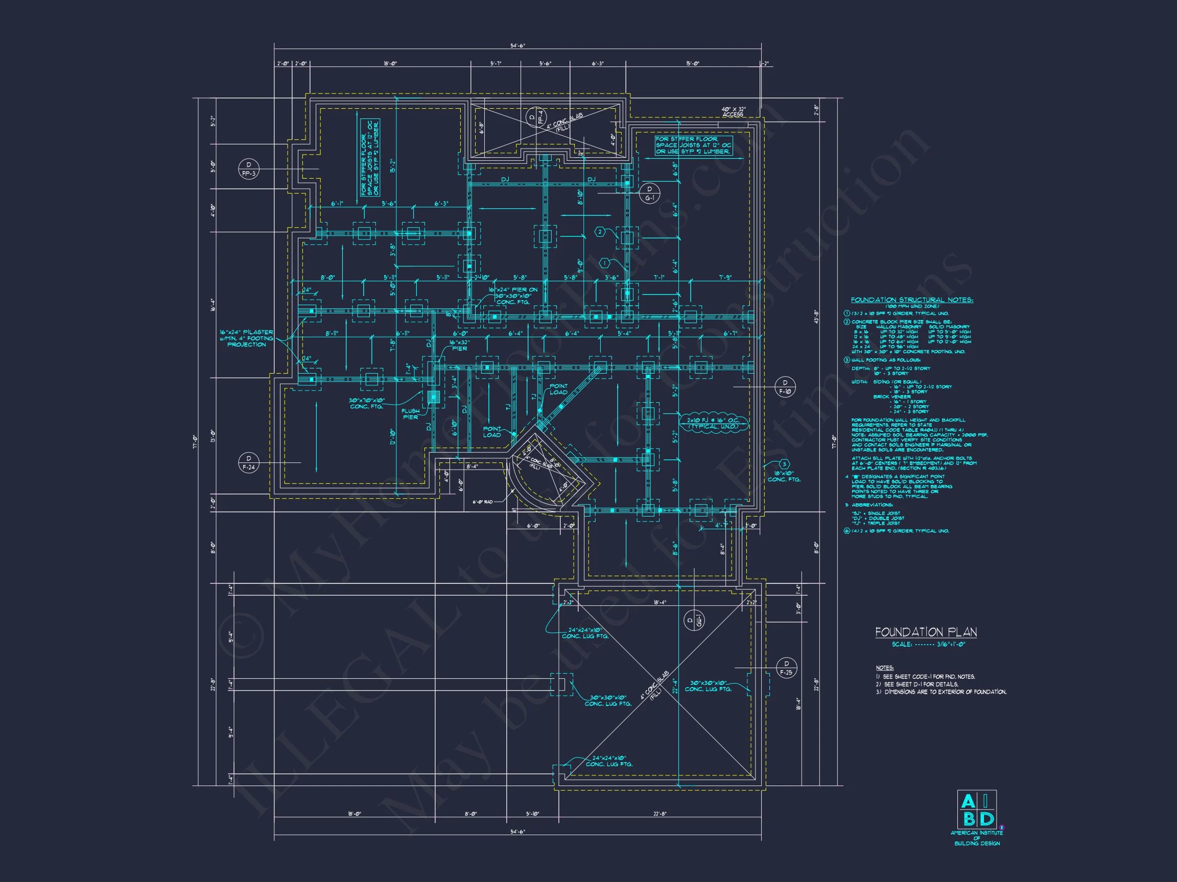 Elegant 5-Bedroom house Floor Plan with Modern Architectural Designs