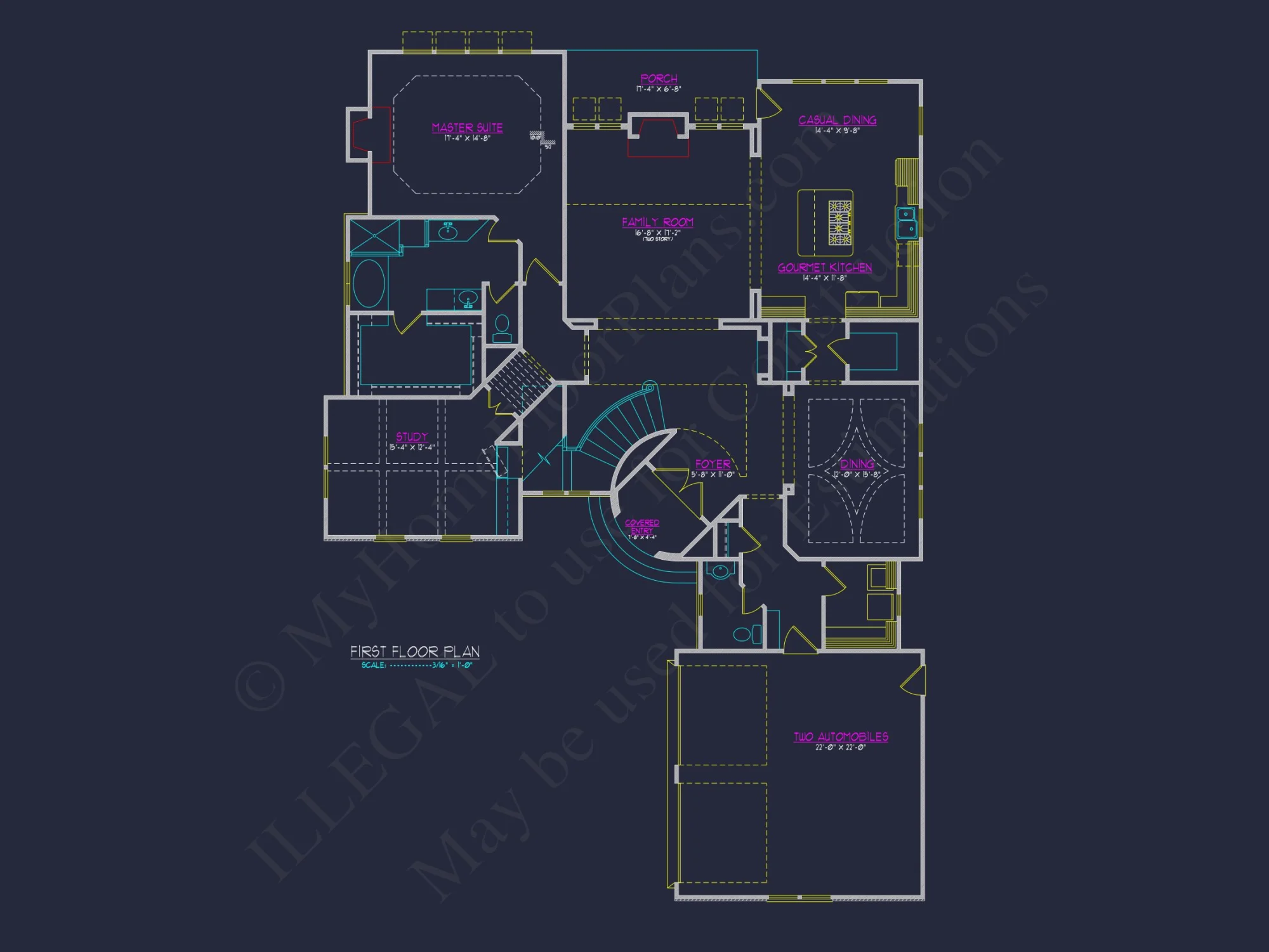 Elegant 5-Bedroom house Floor Plan with Modern Architectural Designs