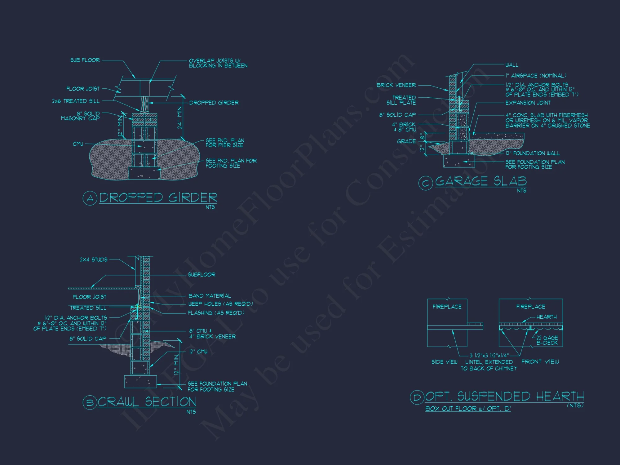 French Country house Plan with 5 Bedrooms and Spacious CAD Design