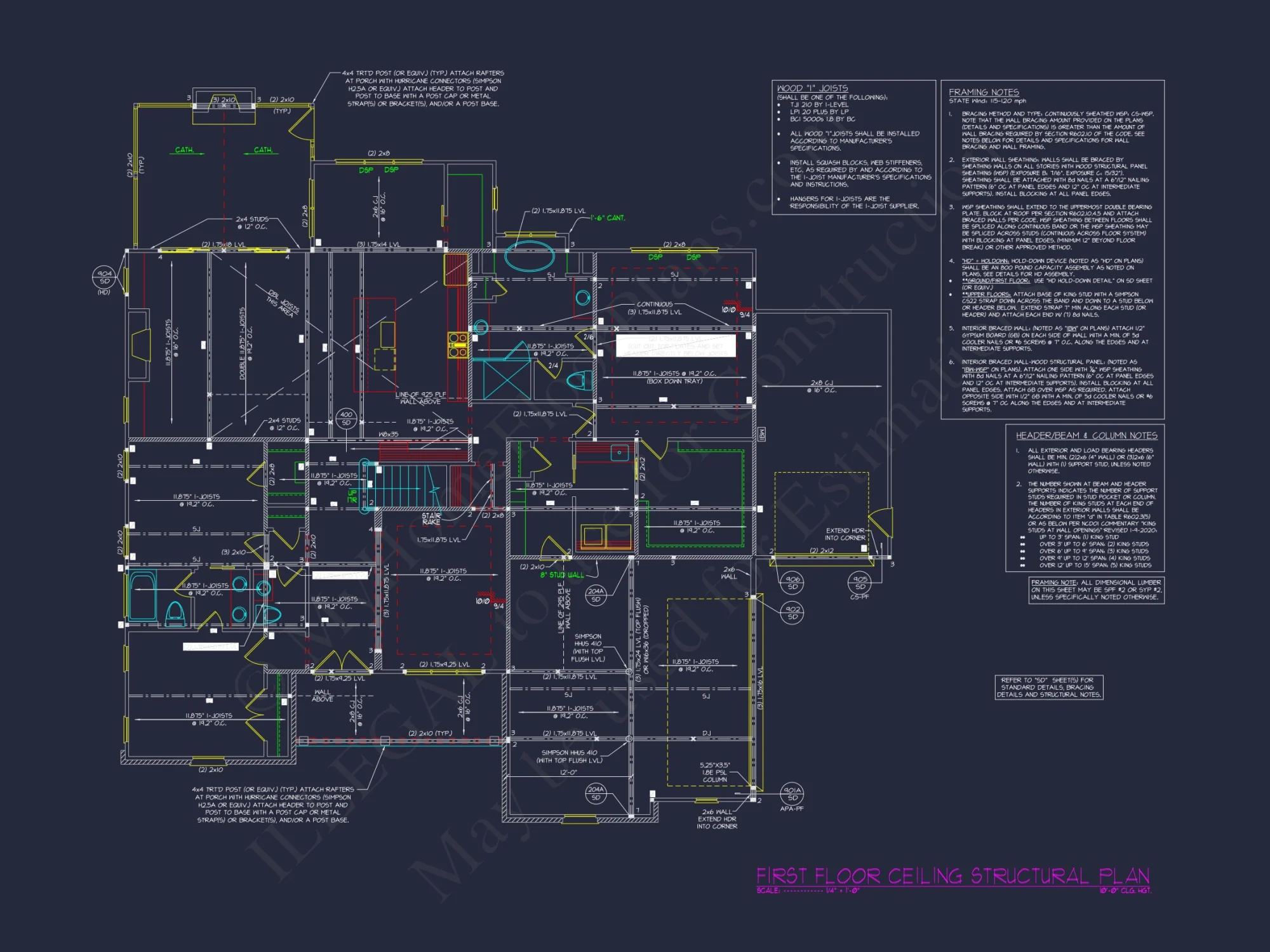 Spacious house Plan with 4 Bedrooms, CAD Designs & Blueprint