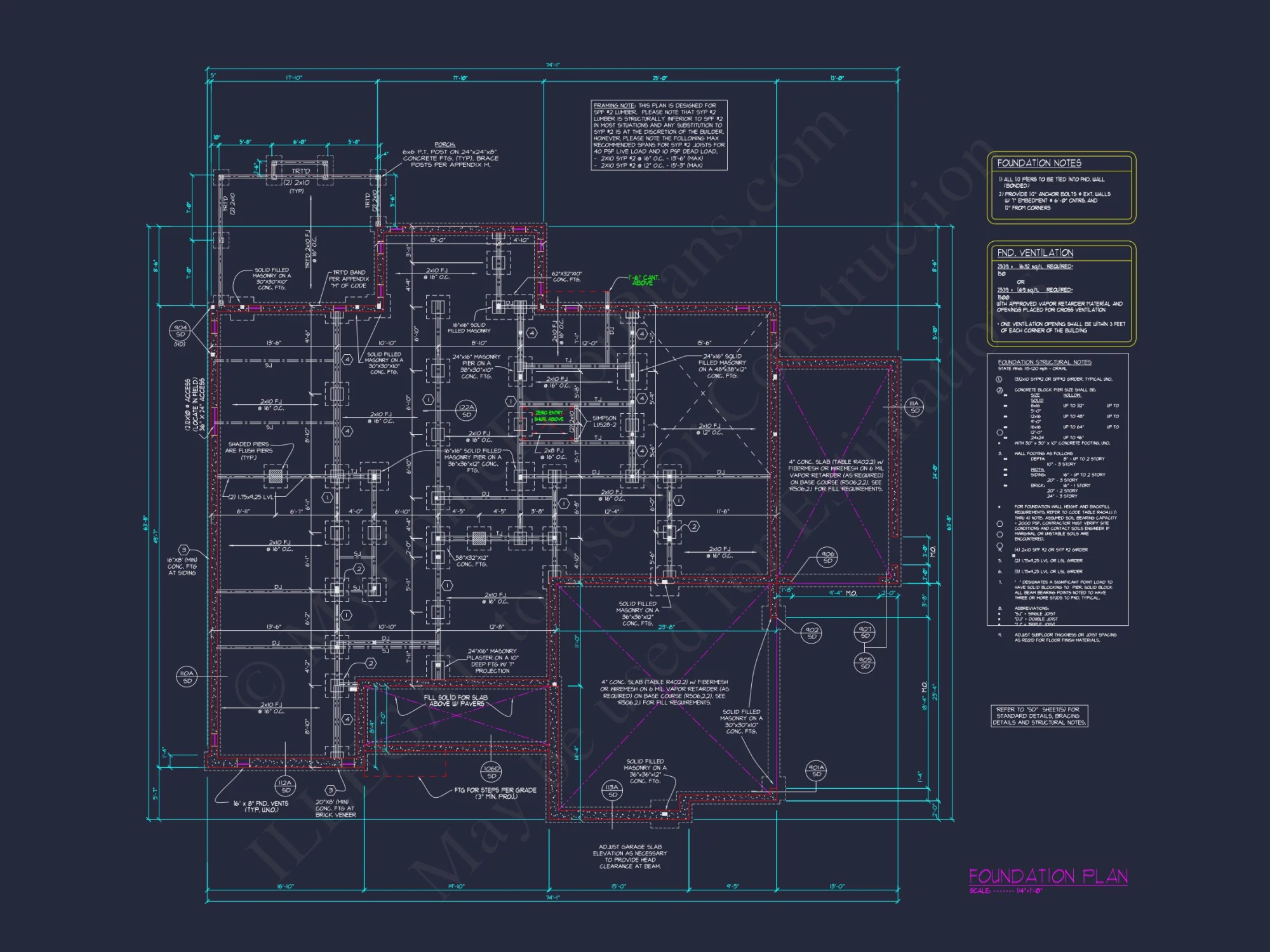 Spacious house Plan with 4 Bedrooms, CAD Designs & Blueprint