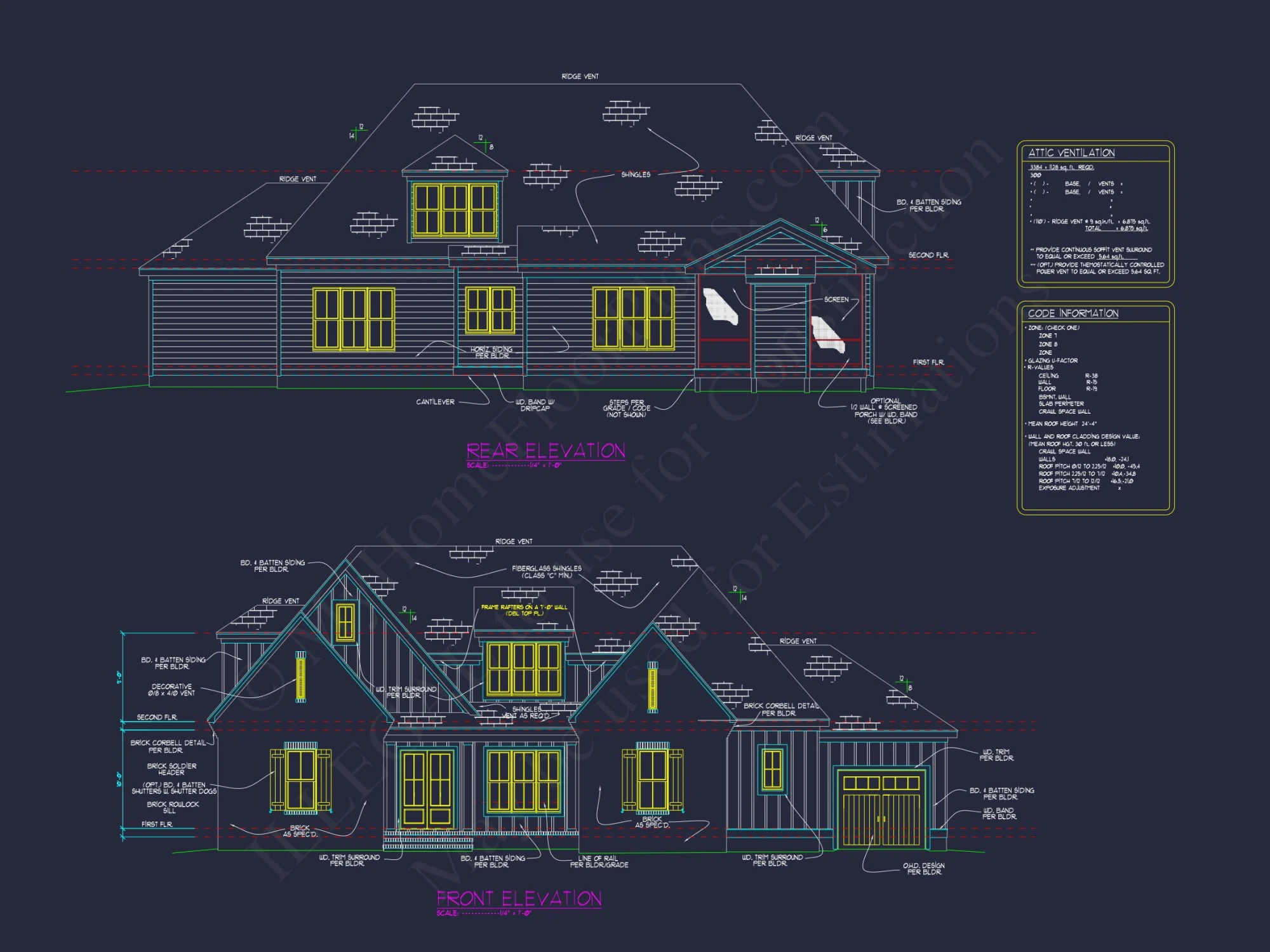 Spacious house Plan with 4 Bedrooms, CAD Designs & Blueprint