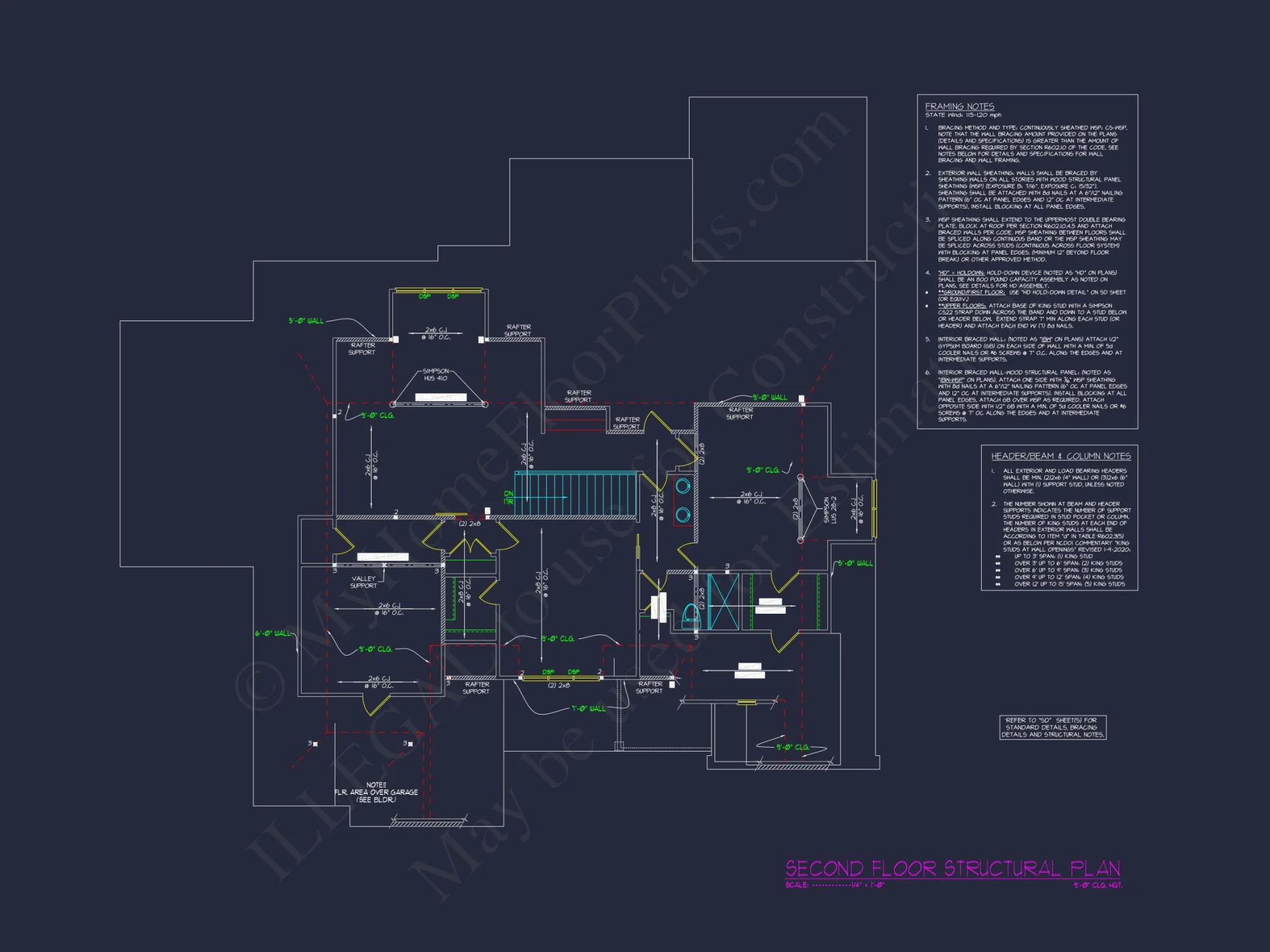 Colonial Farmhouse house Plan with Spacious Floor Designs