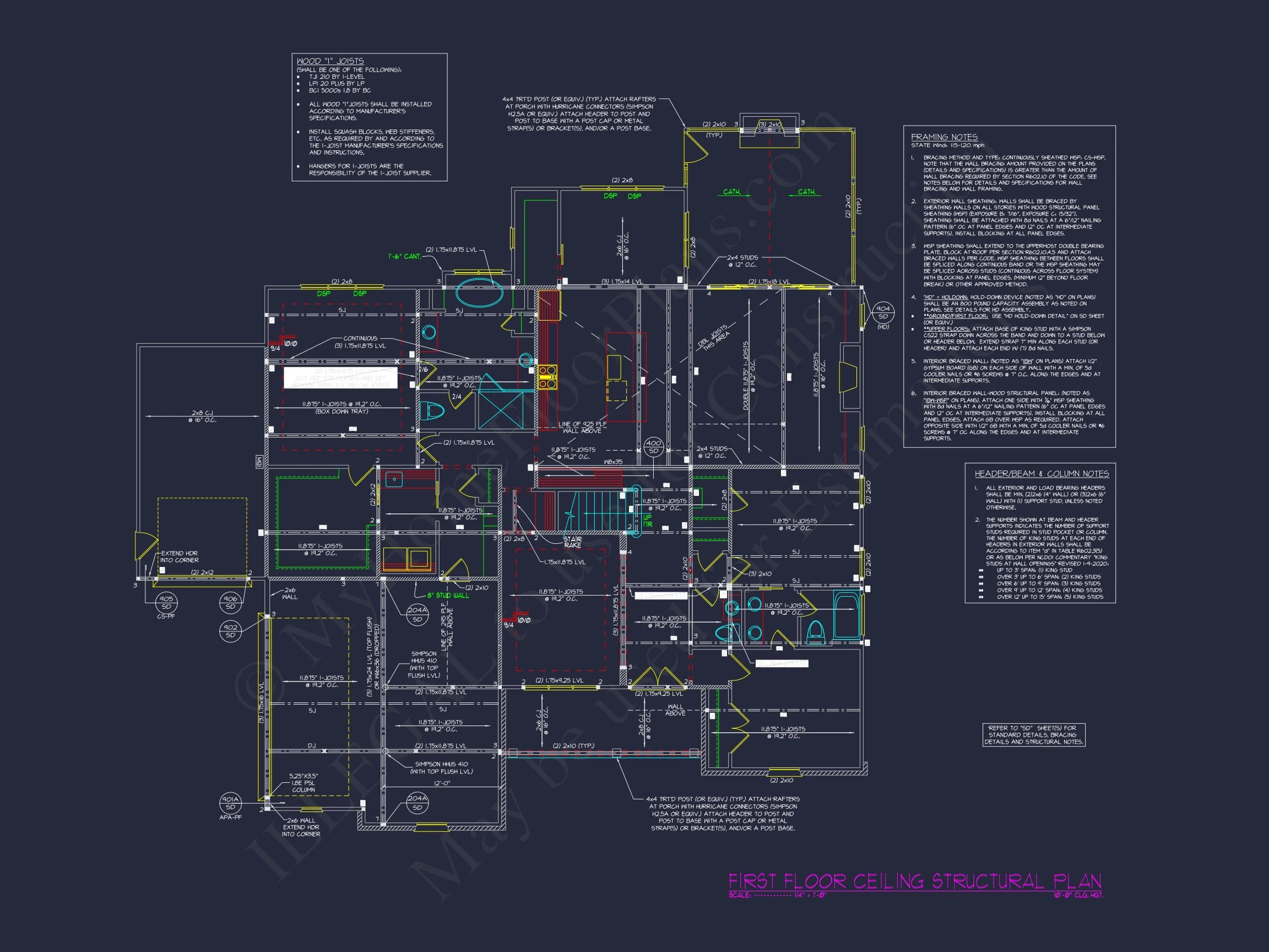 Colonial Farmhouse house Plan with Spacious Floor Designs