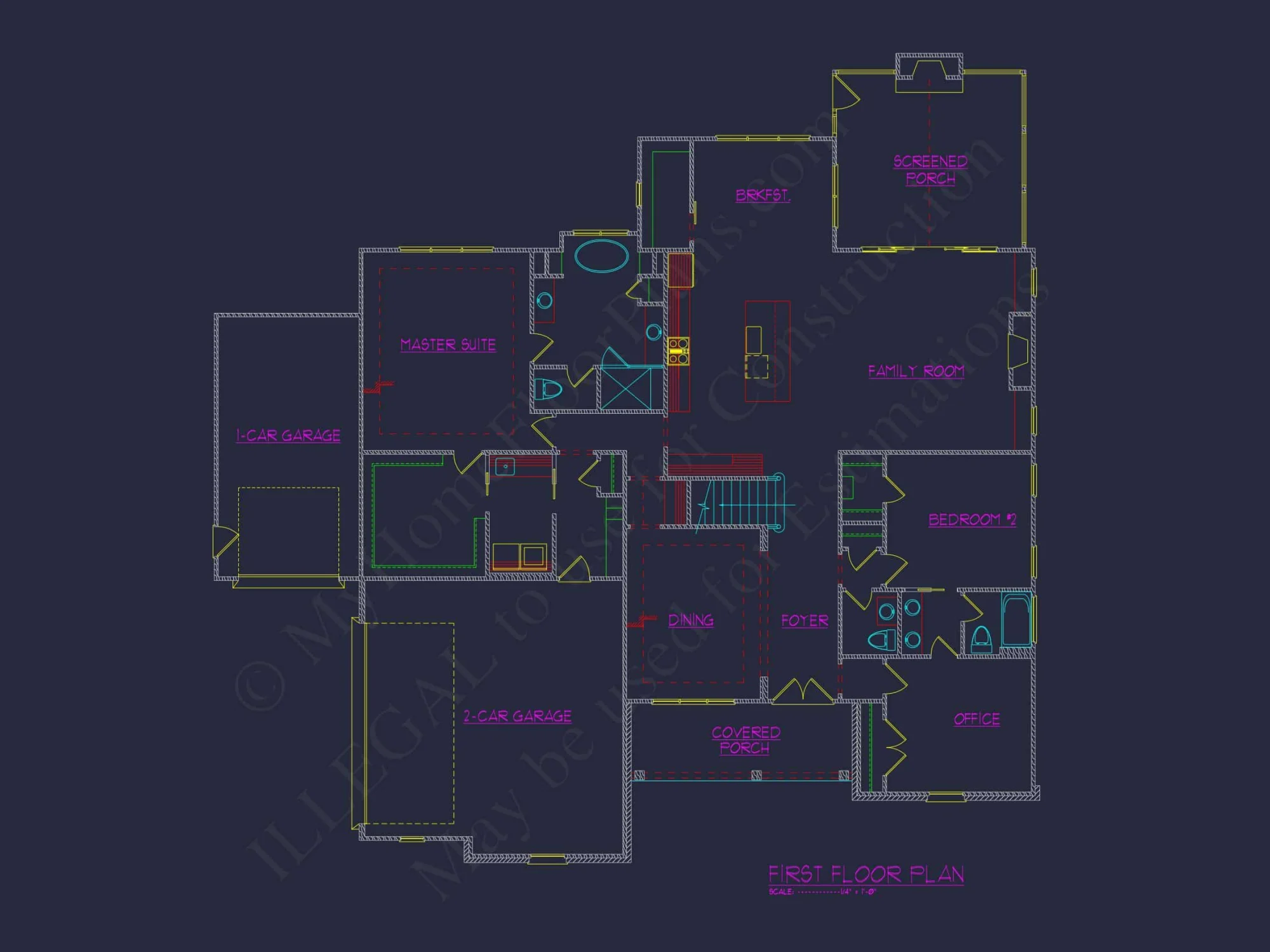 Colonial Farmhouse house Plan with Spacious Floor Designs