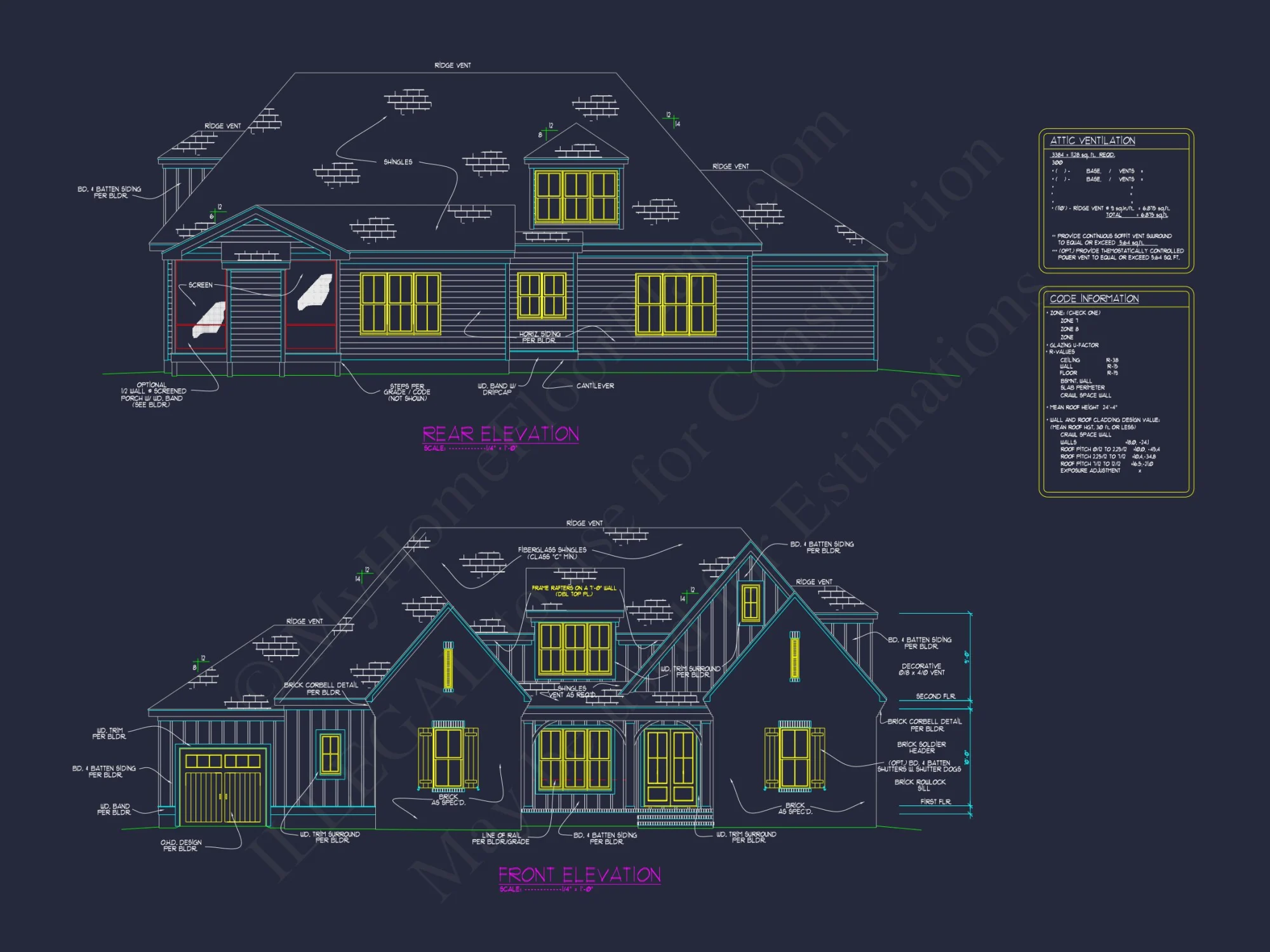 Colonial Farmhouse house Plan with Spacious Floor Designs