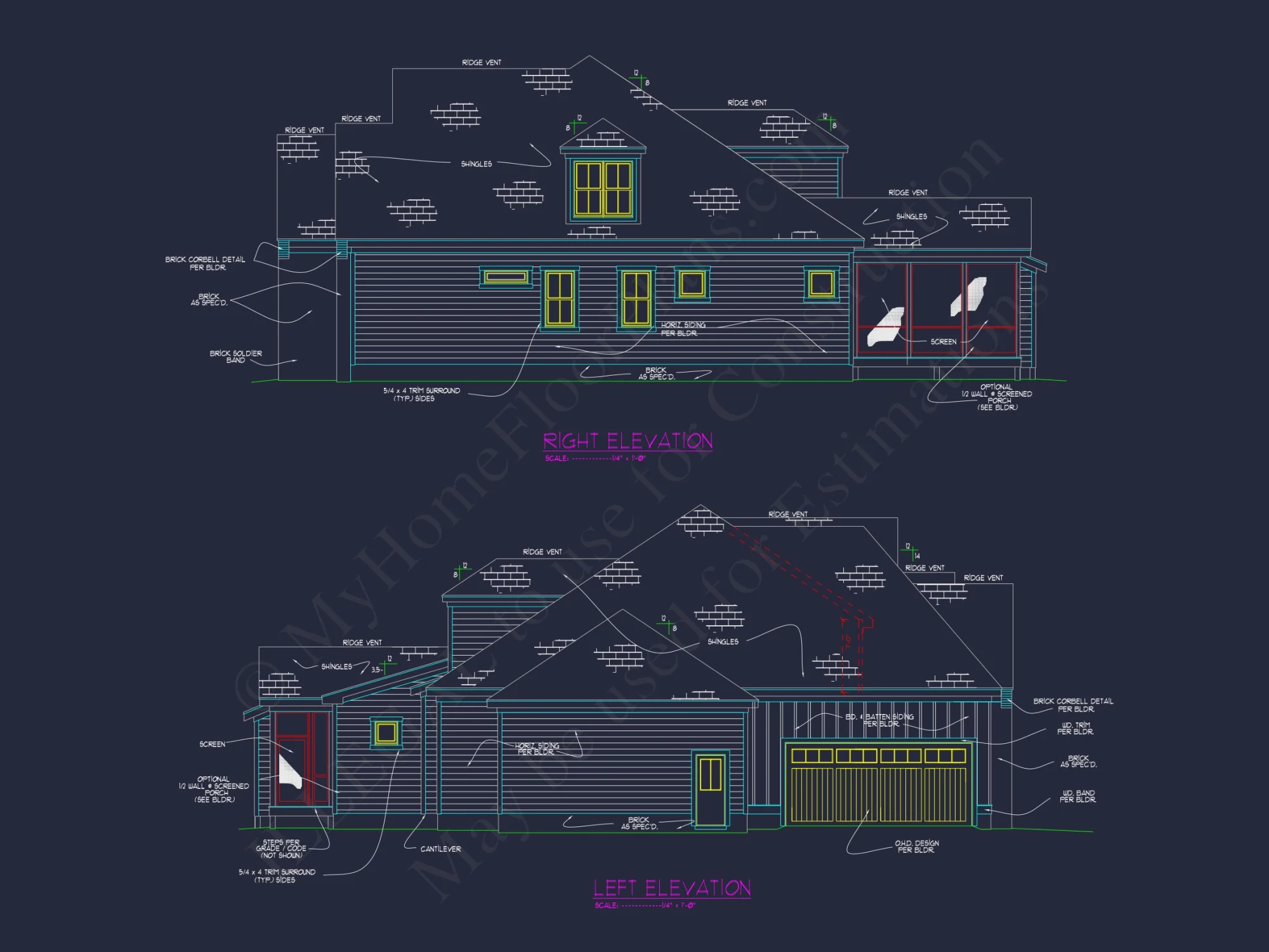 Colonial Farmhouse house Plan with Spacious Floor Designs