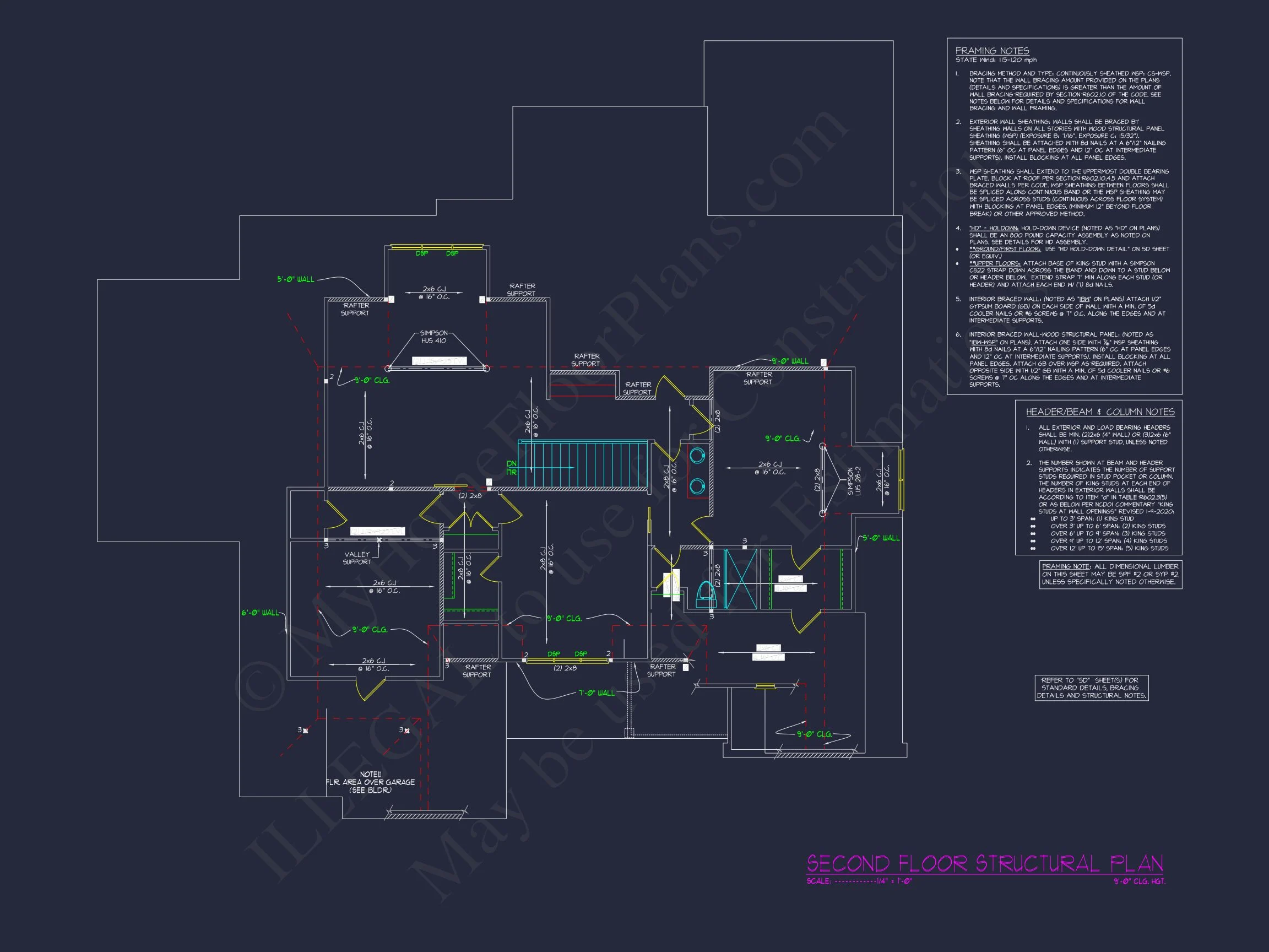 Modern house Plan with 2 Story Design & Spacious Floor Plans